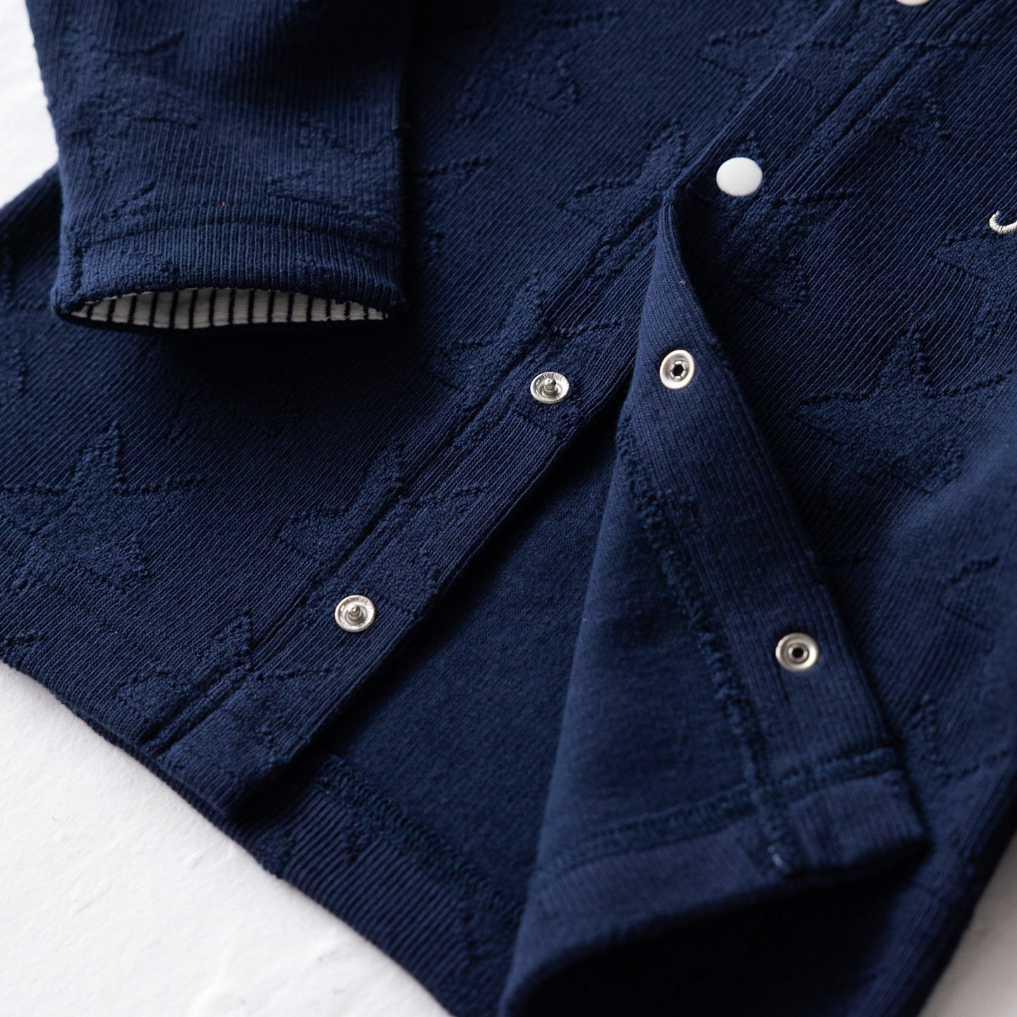 ジャガードカーディガン NAVY