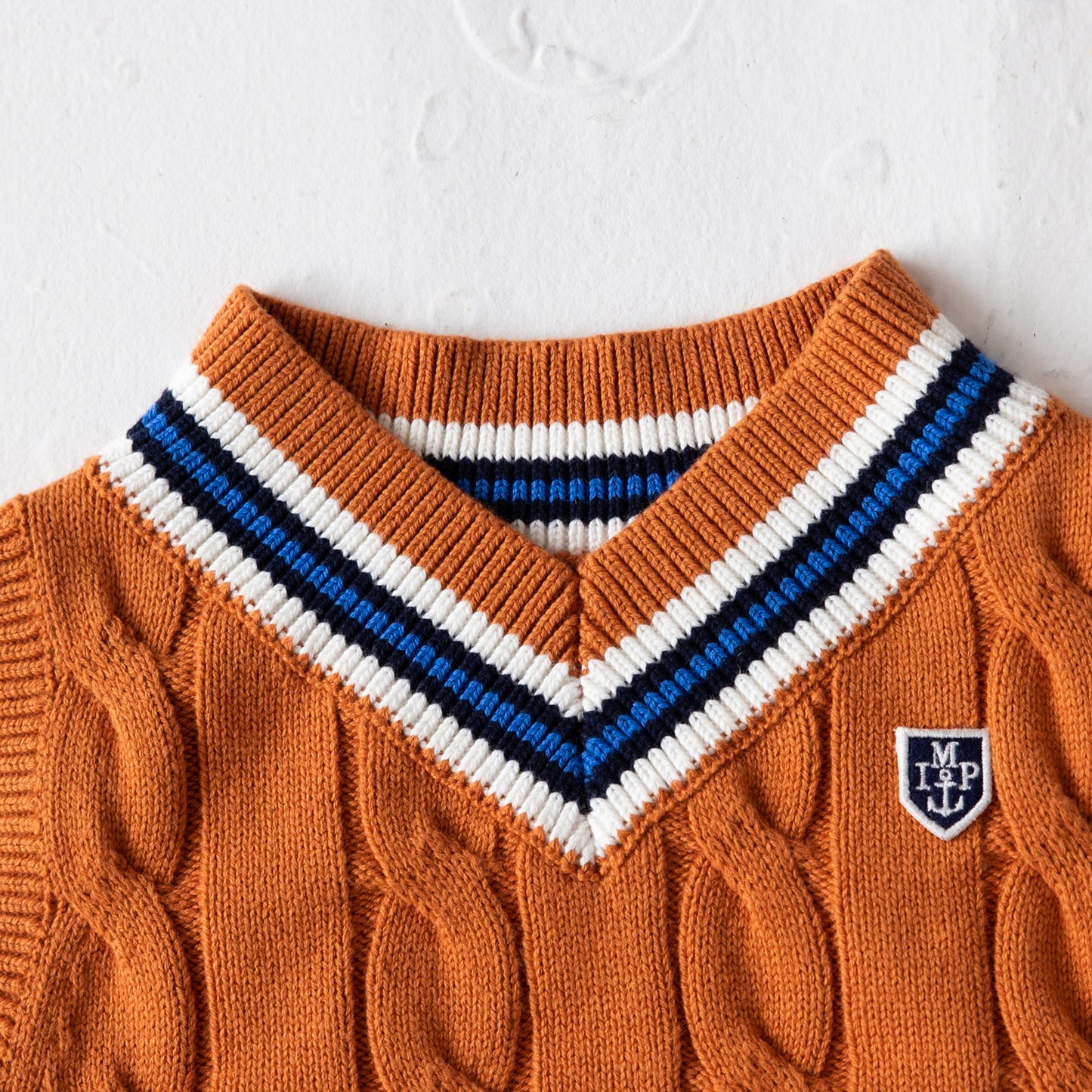 チルデンニットベスト ORANGE