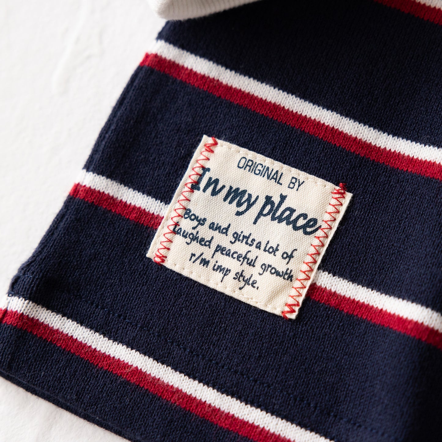 ノーカラーラガーシャツ NAVY