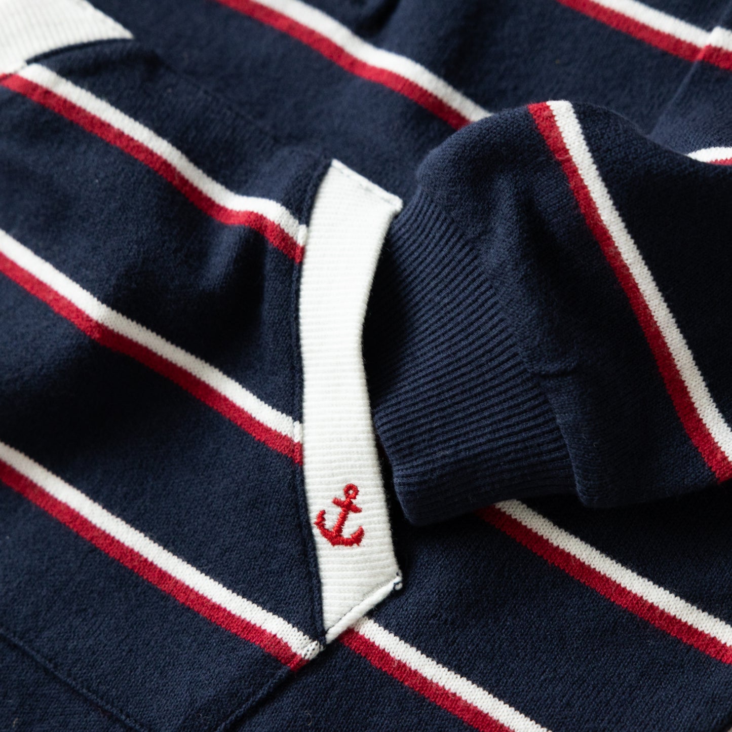 ノーカラーラガーシャツワンピース NAVY
