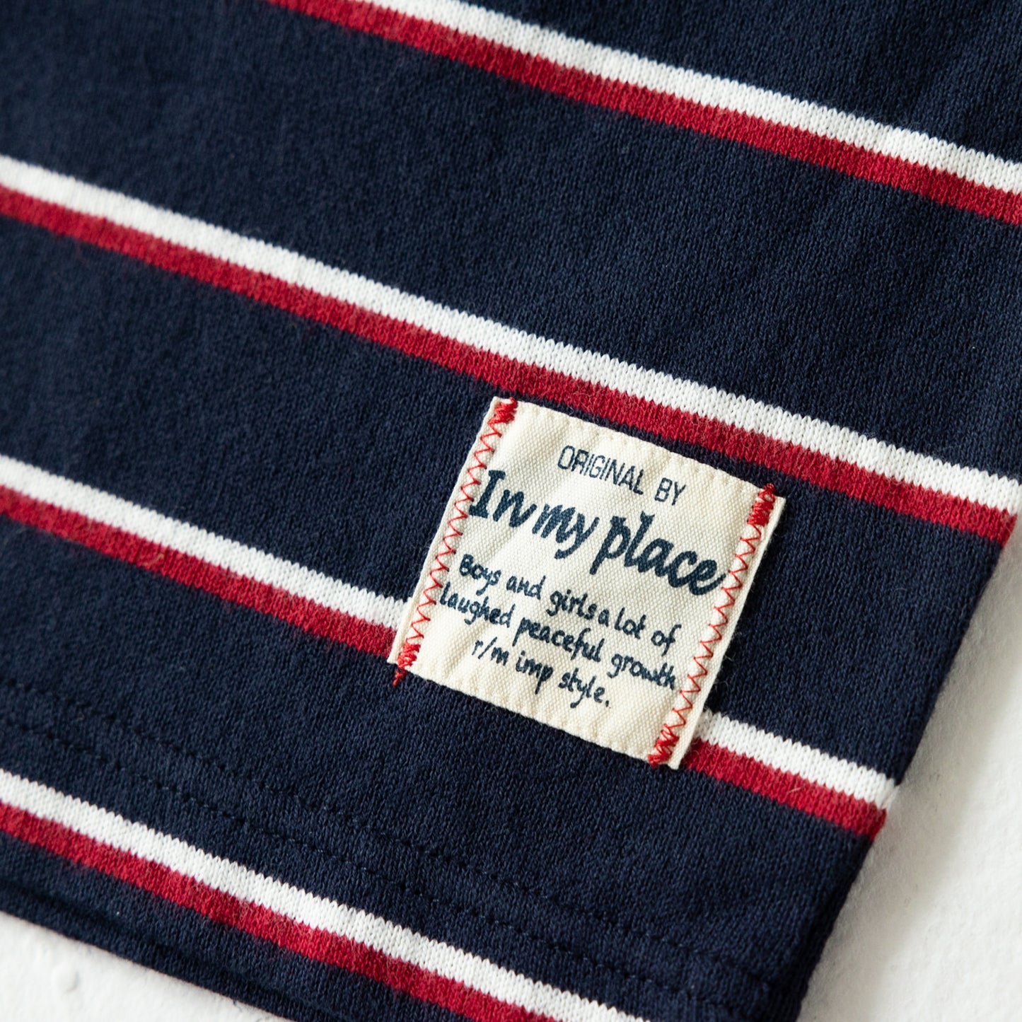 ノーカラーラガーシャツワンピース NAVY