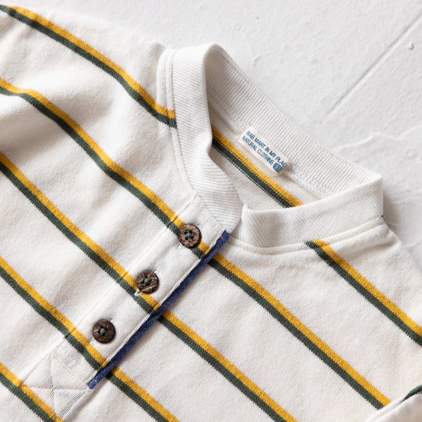 ノーカラーラガーシャツワンピース OFF-WHITE