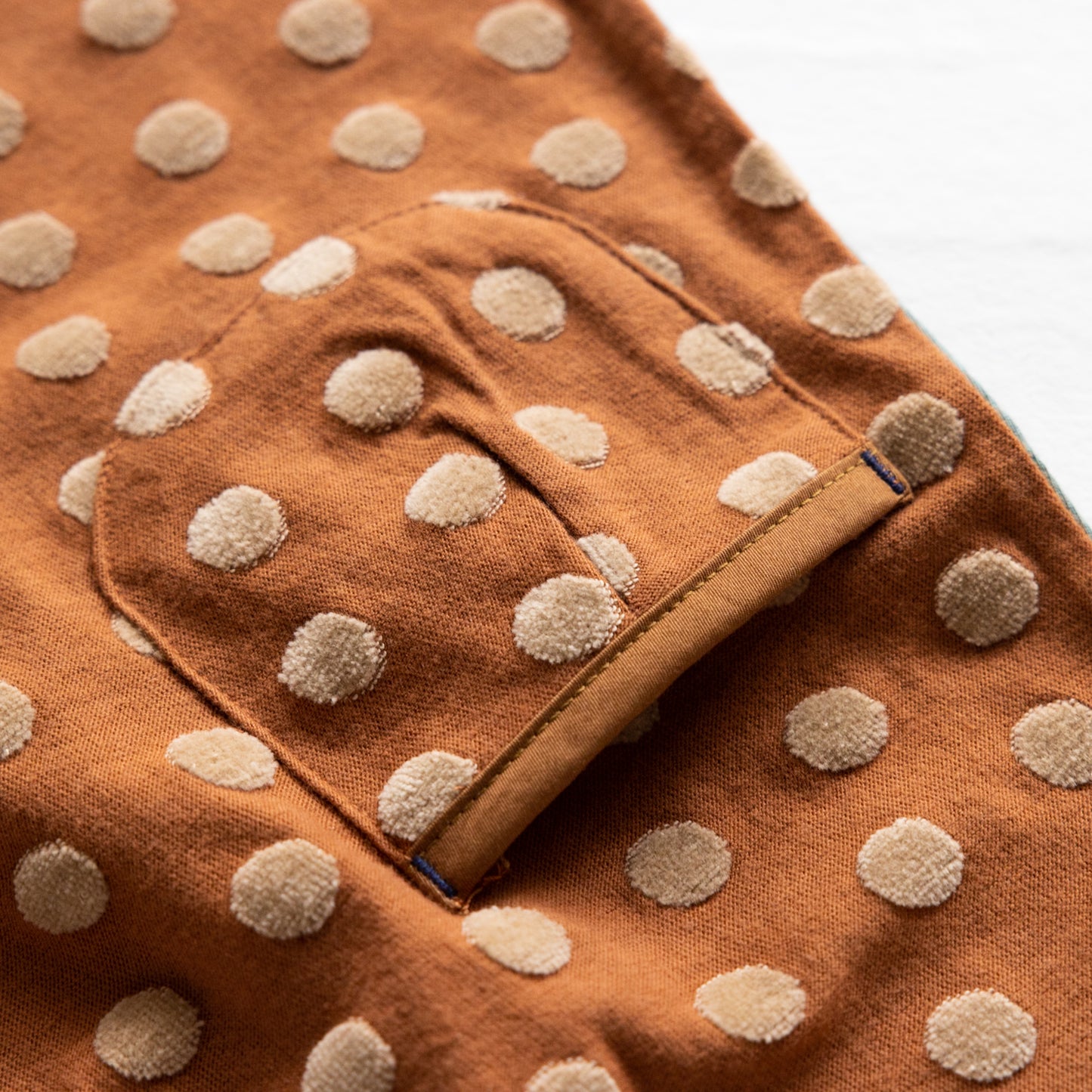 ジャガードドットワンピース BROWN