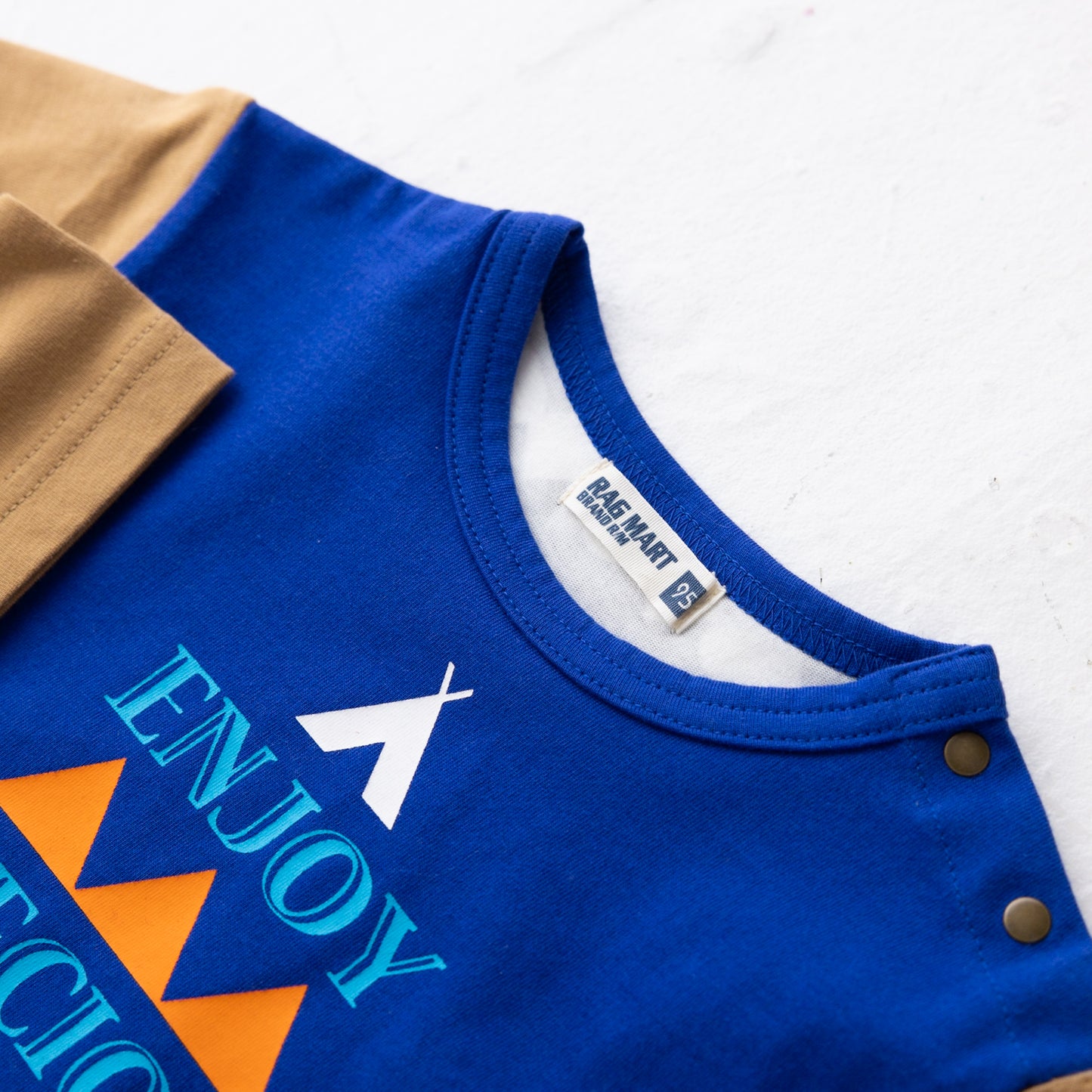 クレイジーパターンTシャツ BLUE