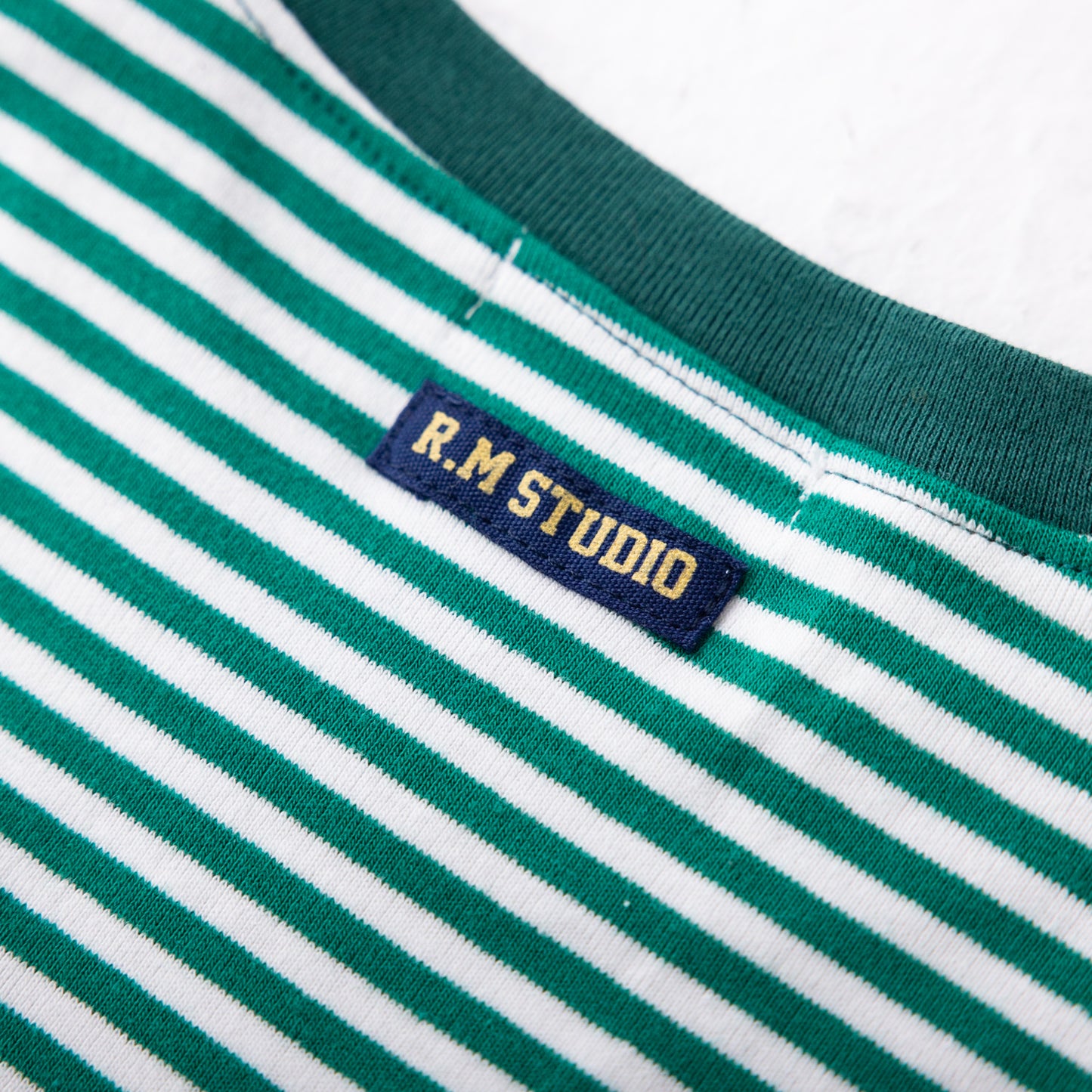 配色切り替えTシャツ GREEN