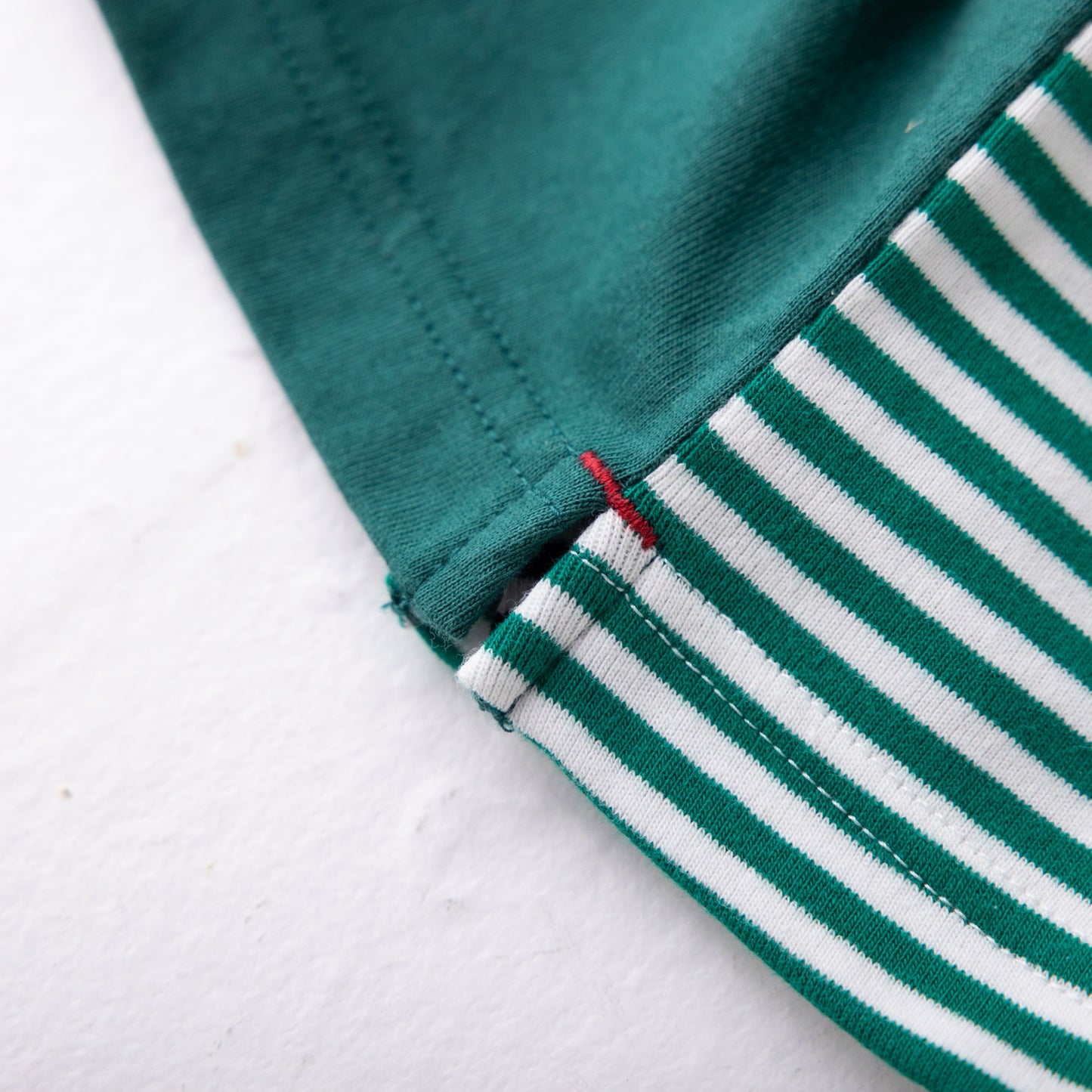 配色切り替えTシャツ GREEN