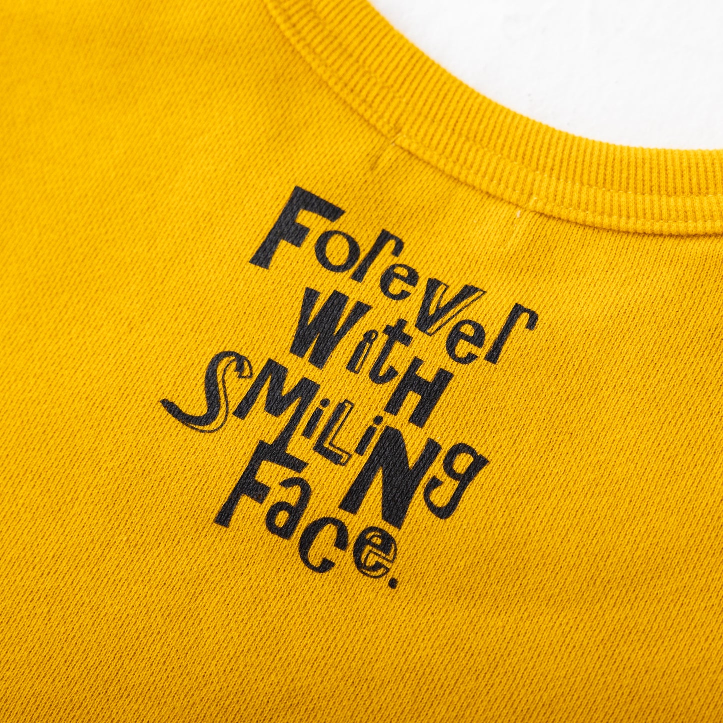 ジャカード袖トレーナー YELLOW