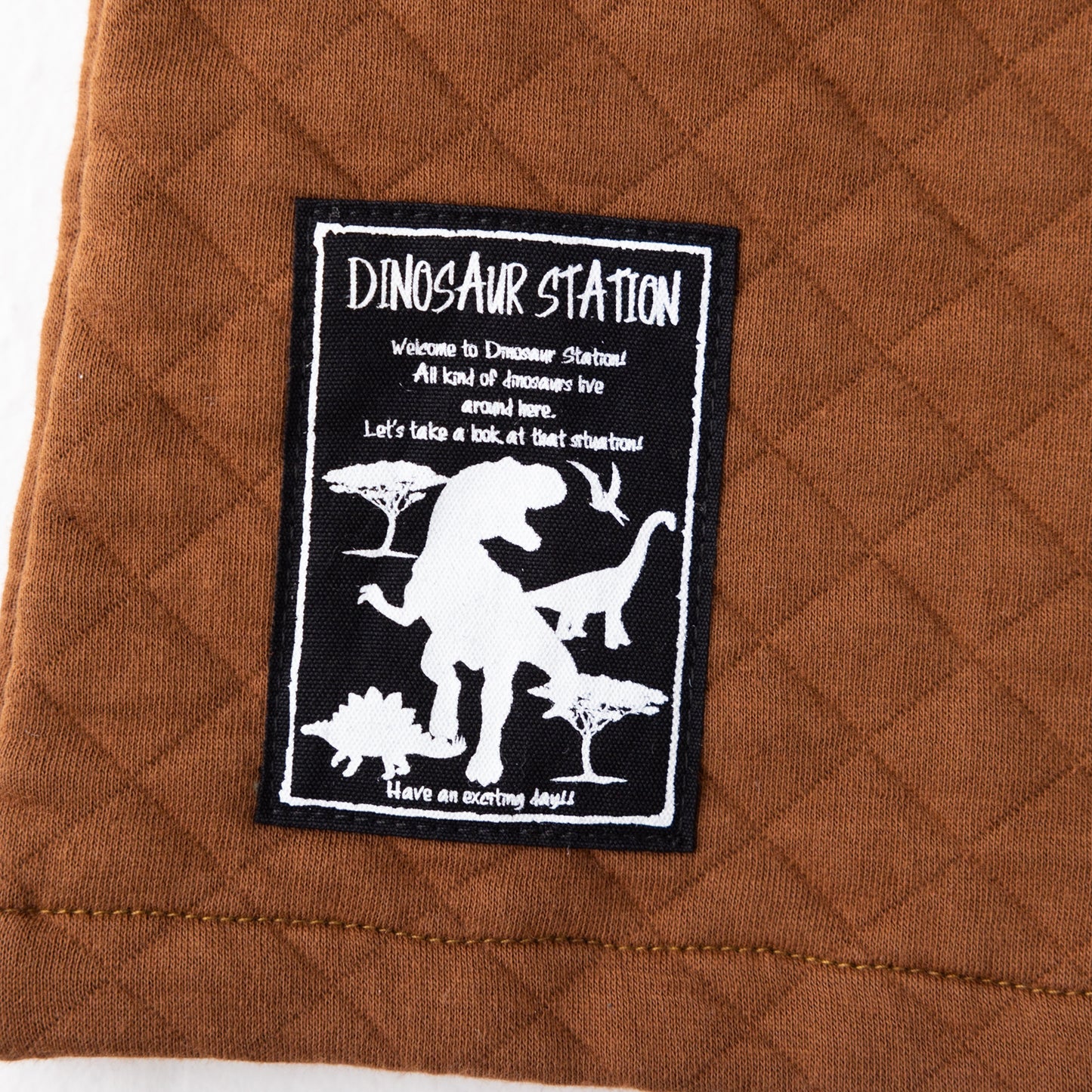 ニットキルトベスト BROWN
