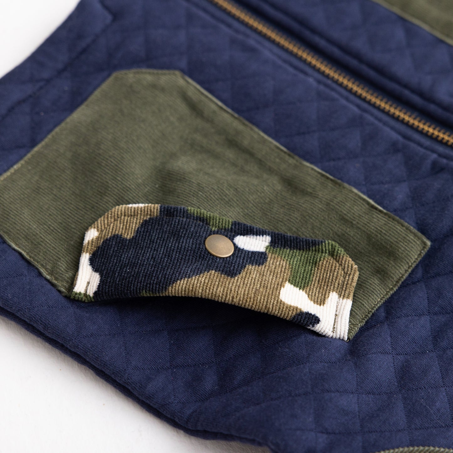 ニットキルトベスト NAVY