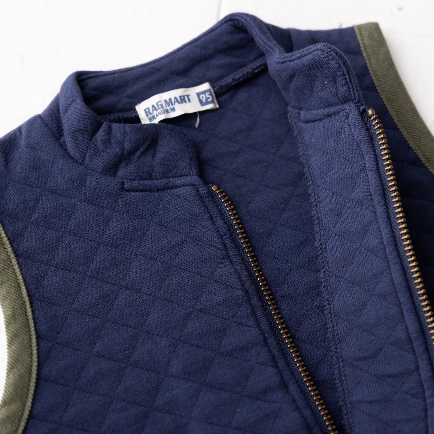 ニットキルトベスト NAVY