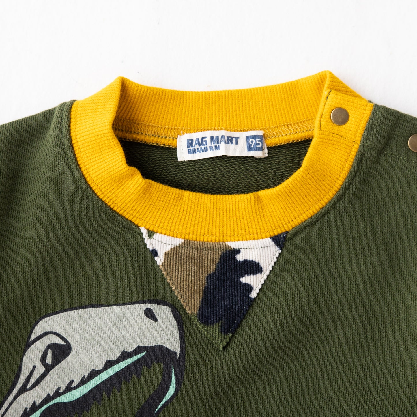 恐竜モチーフトレーナー KHAKI