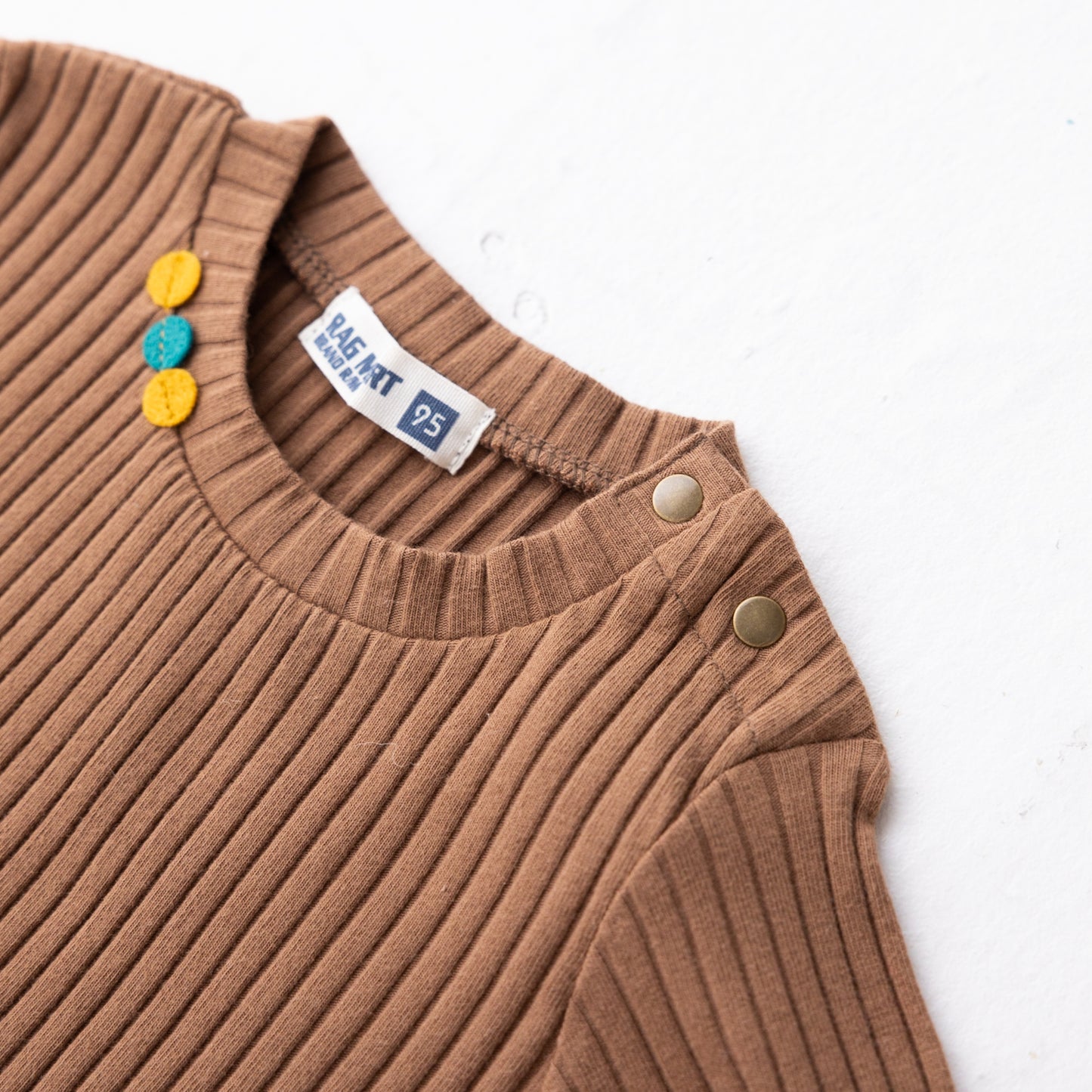 ワイドテレコTシャツ BROWN