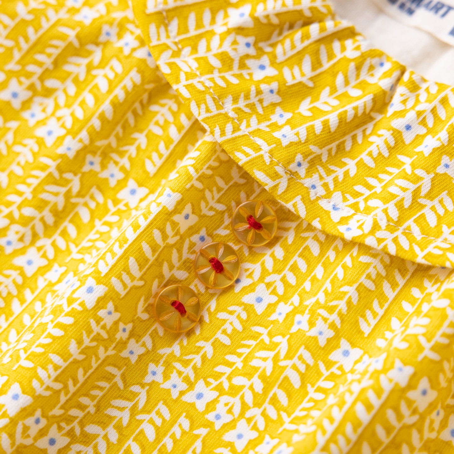 ラウンドカラーチュニックTシャツ YELLOW
