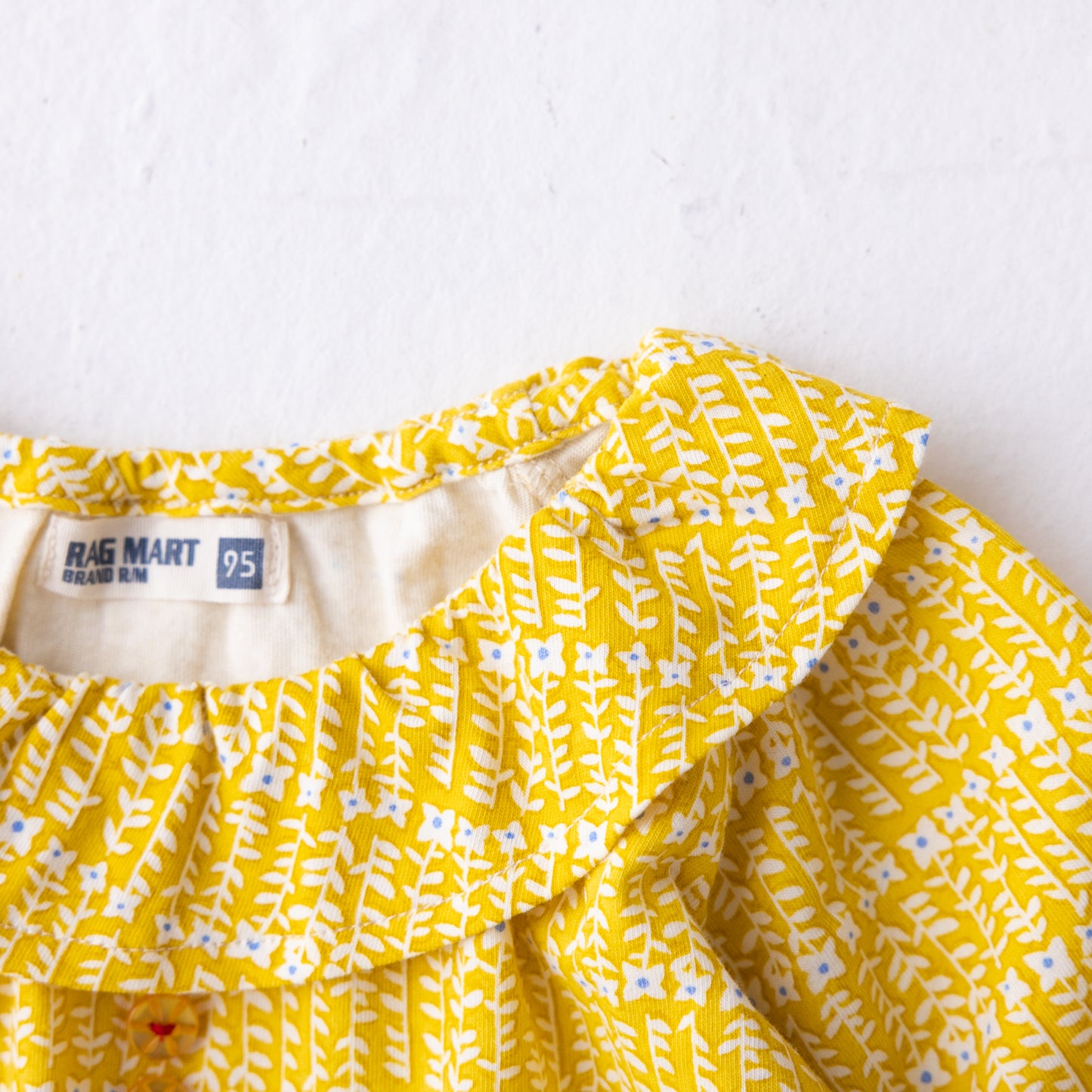ラウンドカラーチュニックTシャツ YELLOW