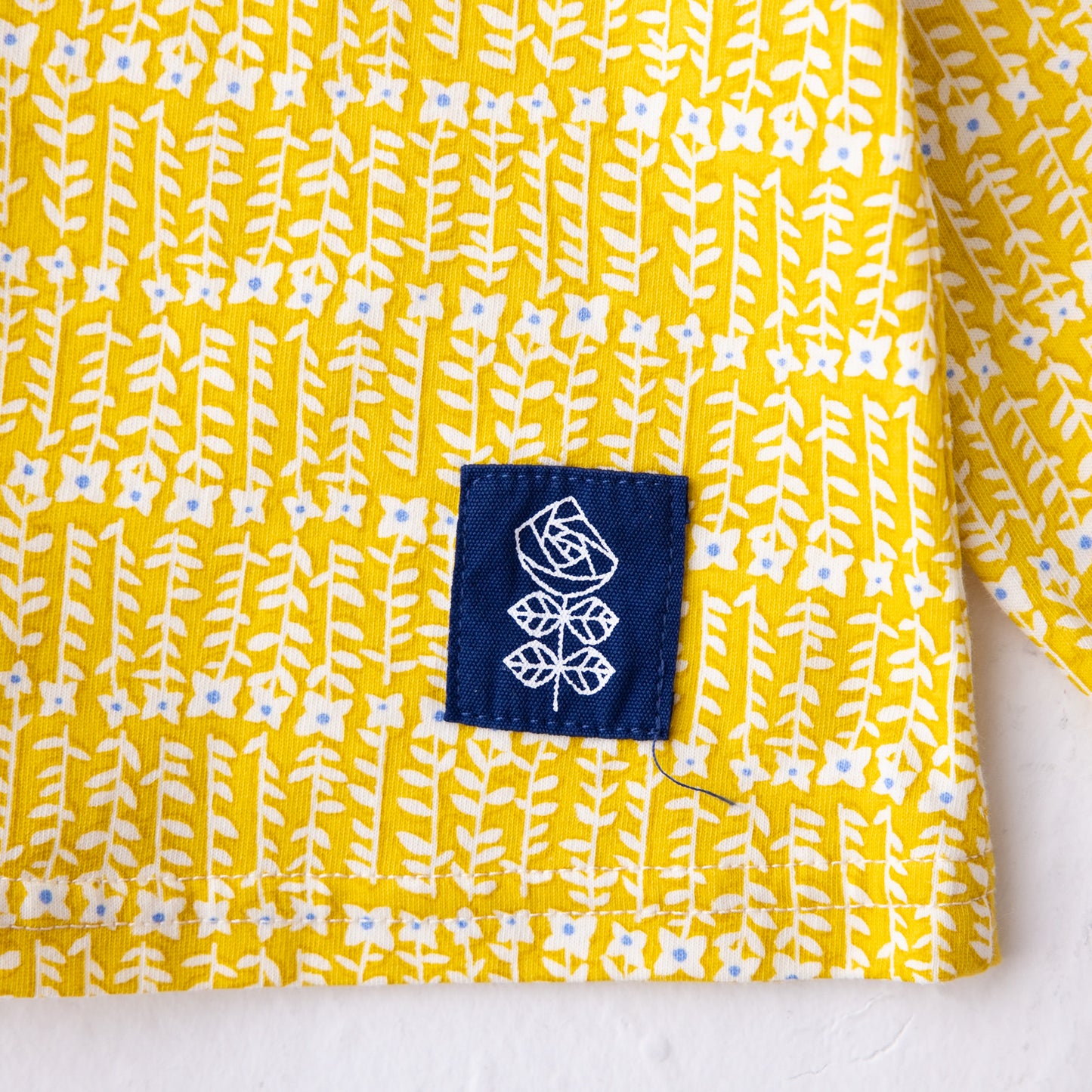 ラウンドカラーチュニックTシャツ YELLOW