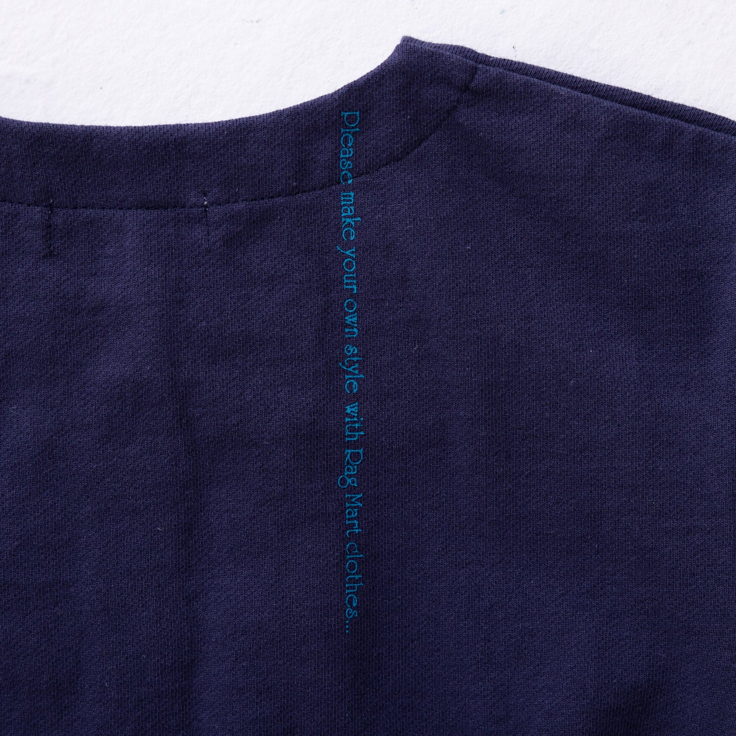 ブッファンスリーブミニ裏毛カーディガン NAVY