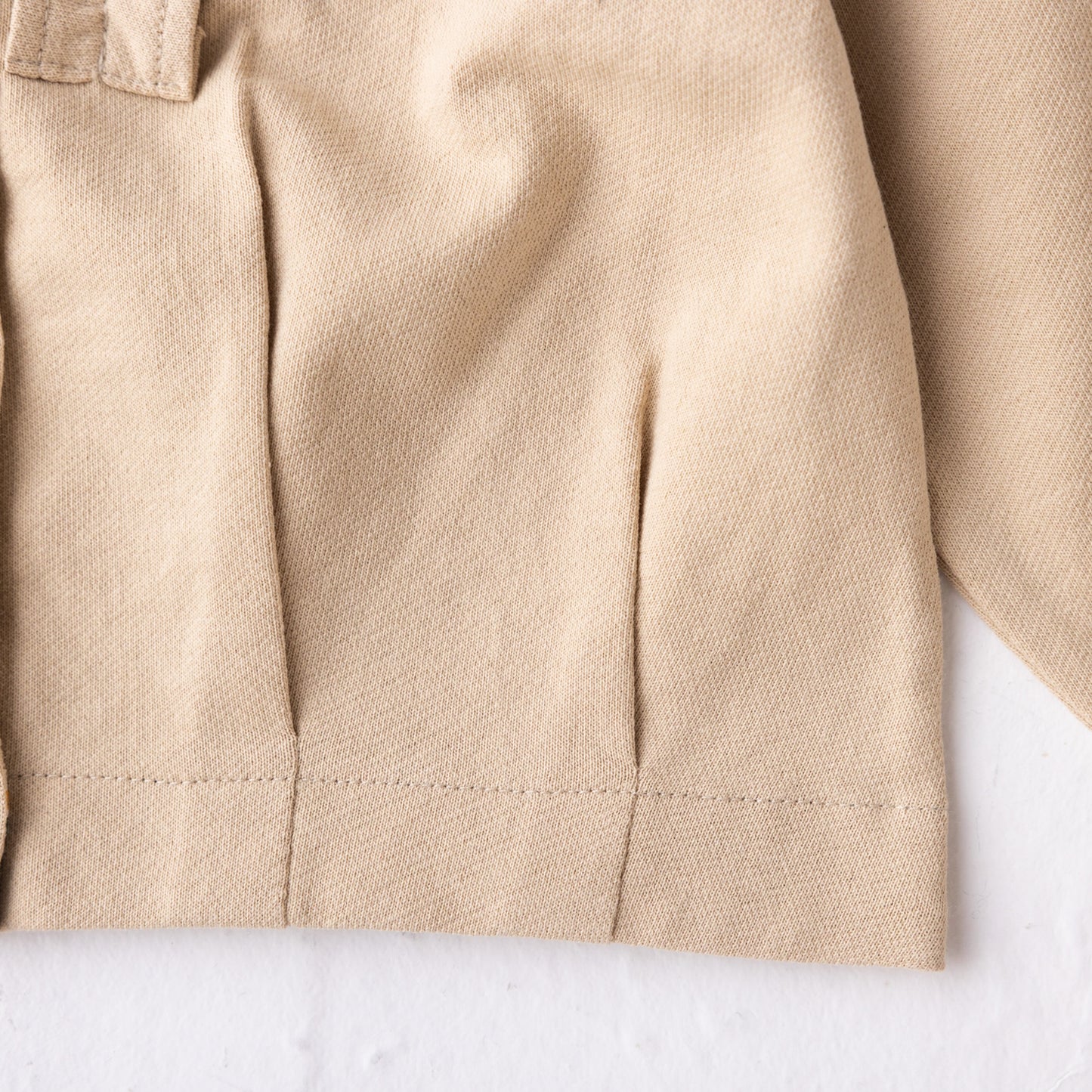 ブッファンスリーブミニ裏毛カーディガン BEIGE