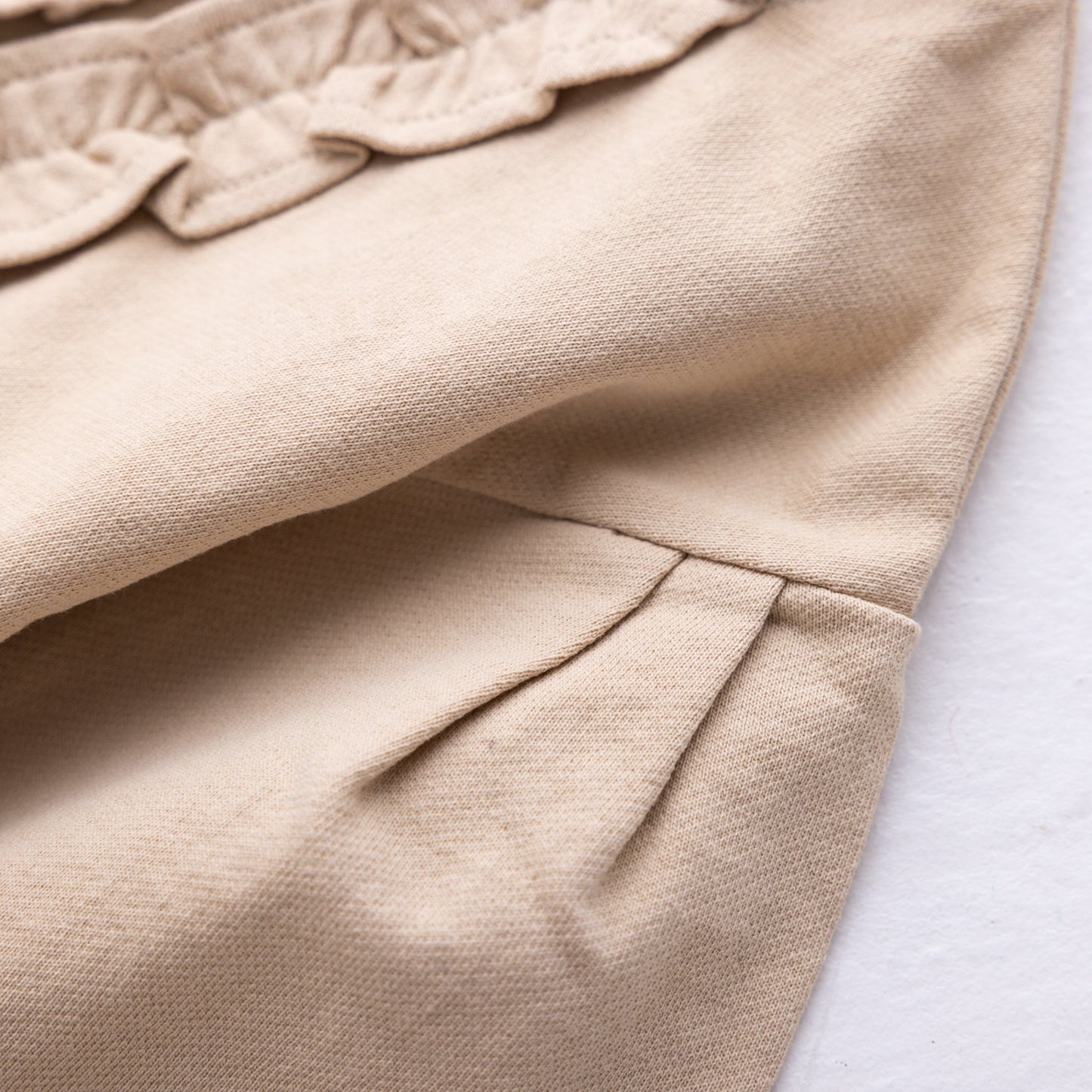 ブッファンスリーブミニ裏毛カーディガン BEIGE
