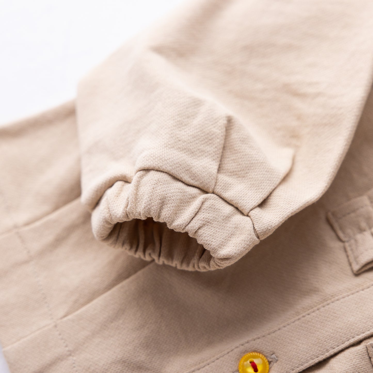 ブッファンスリーブミニ裏毛カーディガン BEIGE