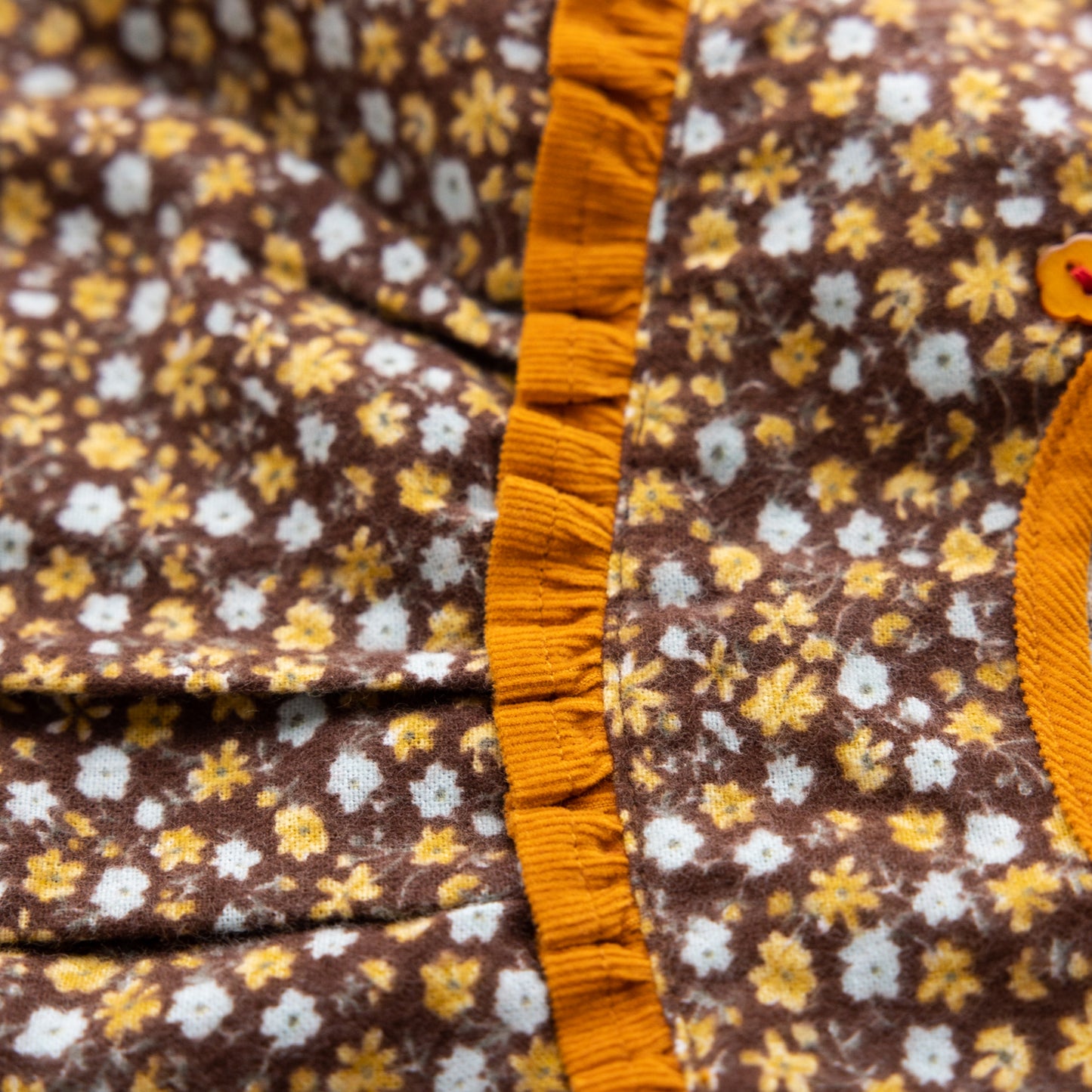 プリントチュニックブラウス BROWN
