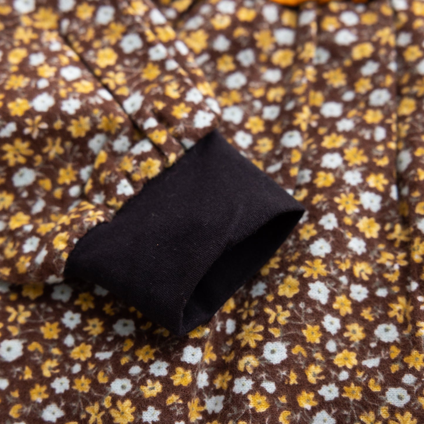 プリントチュニックブラウス BROWN