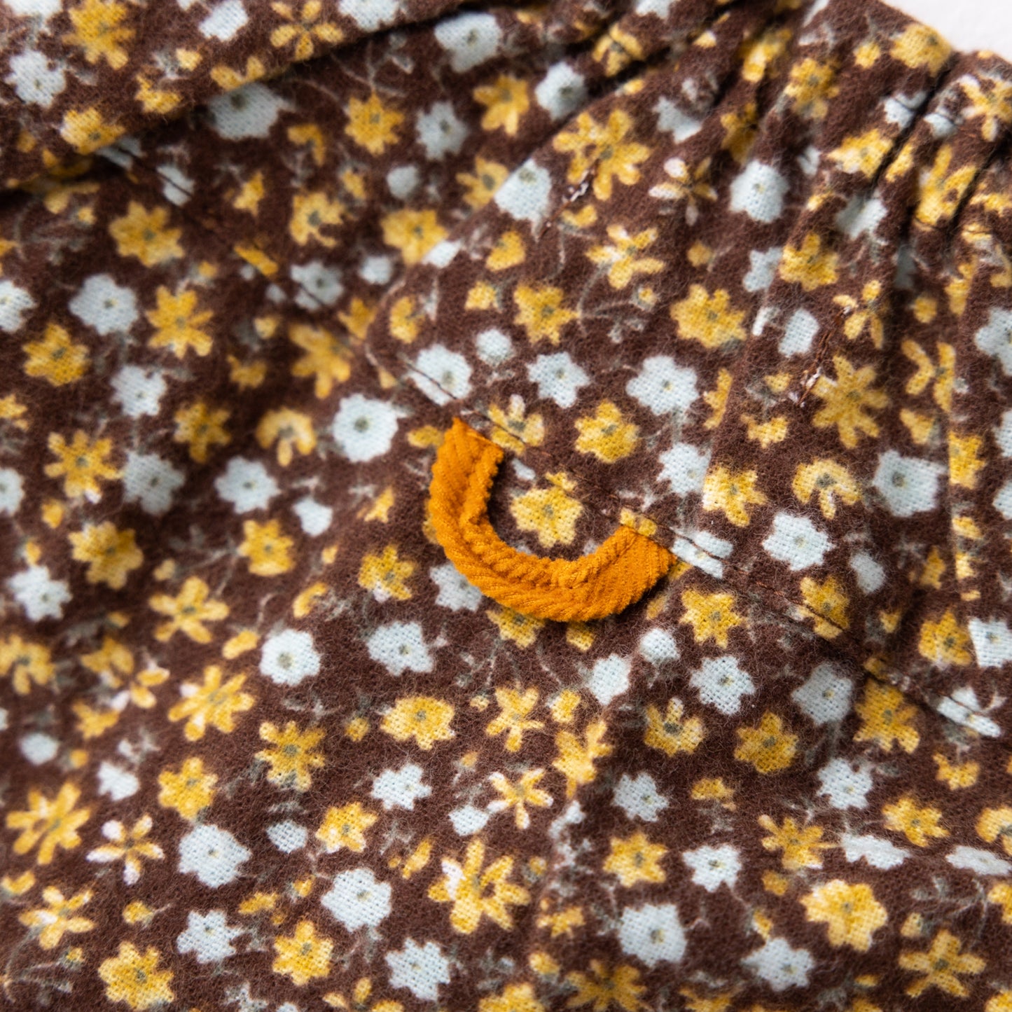 プリントチュニックブラウス BROWN