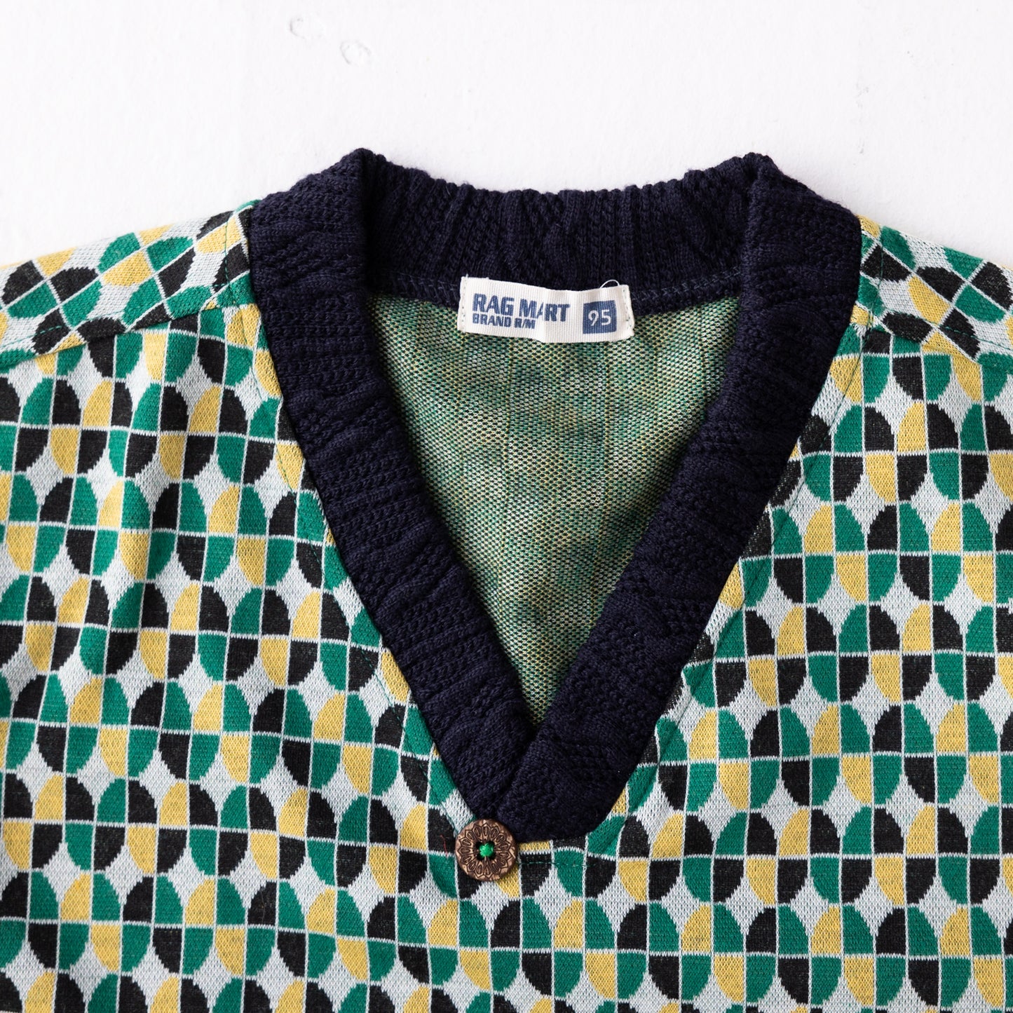 ワイドニットベスト GREEN