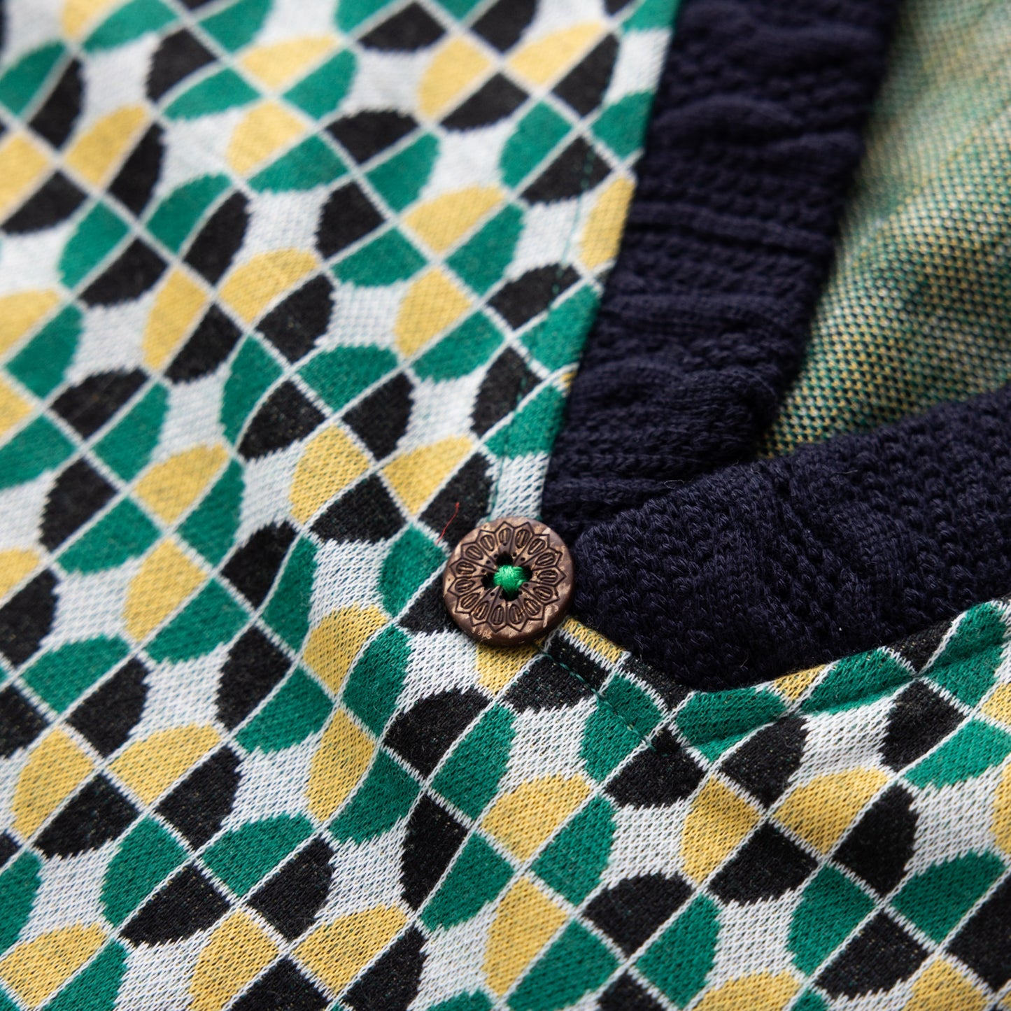ワイドニットベスト GREEN