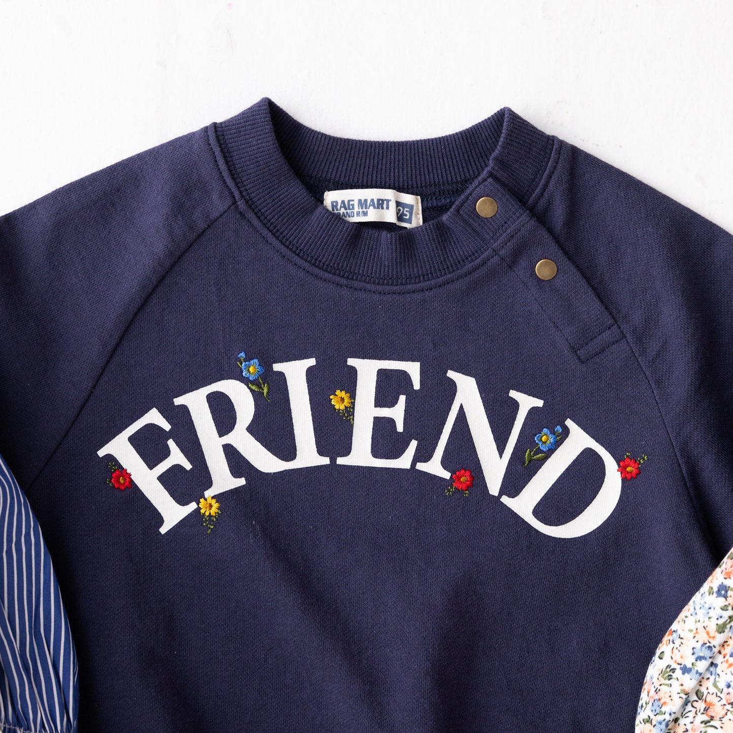 レイヤード風トレーナー NAVY