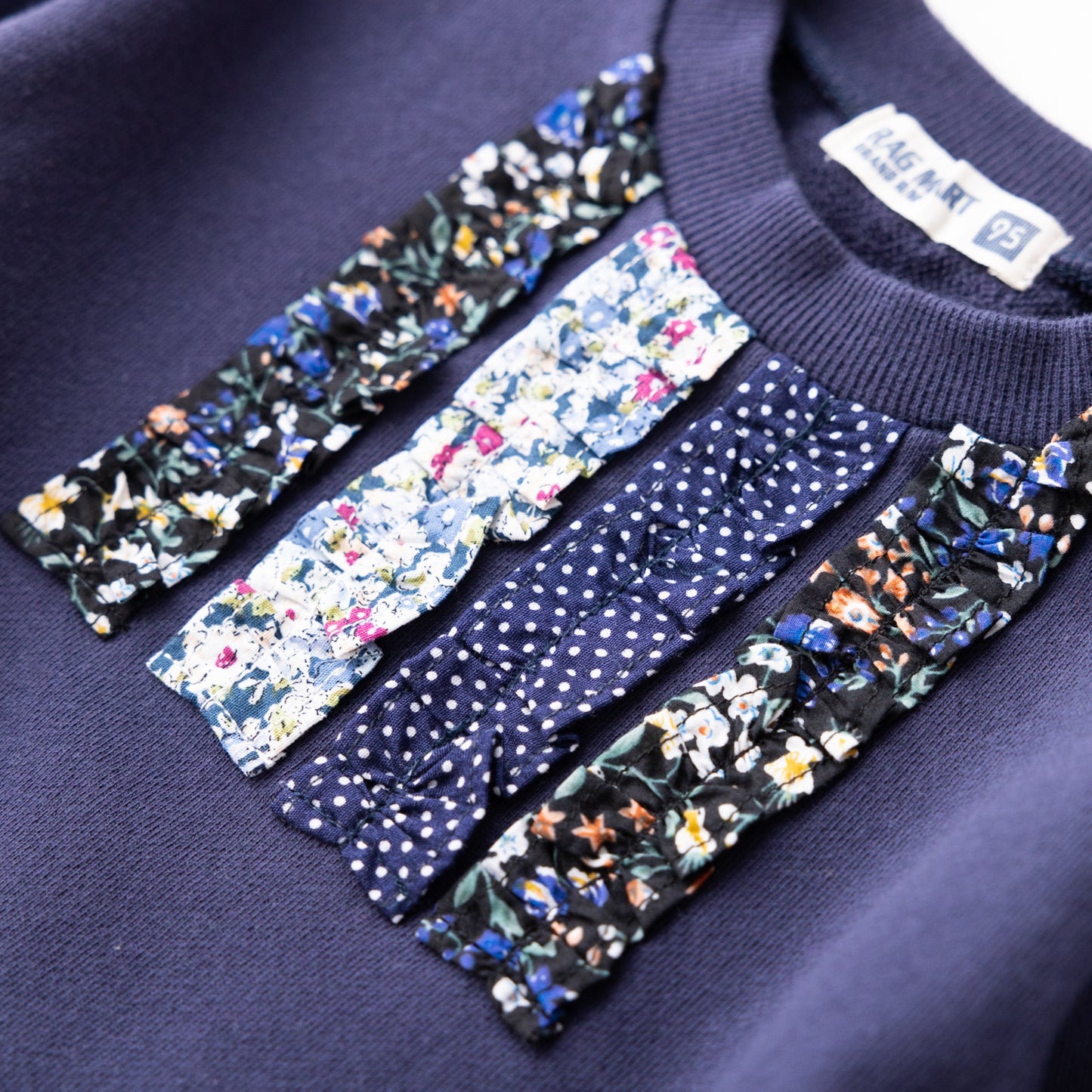 フリルチュニックトレーナー NAVY