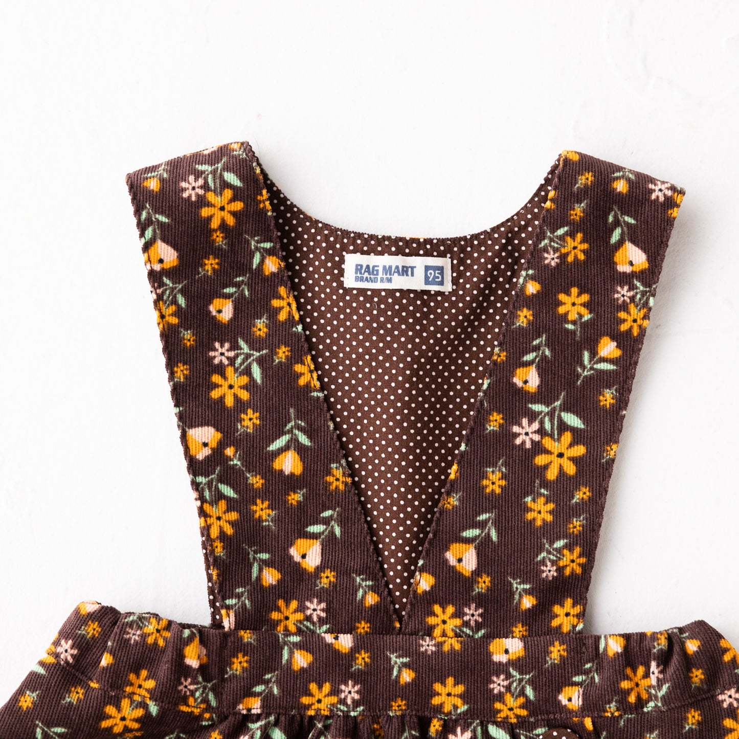 プリントジャンパースカート BROWN