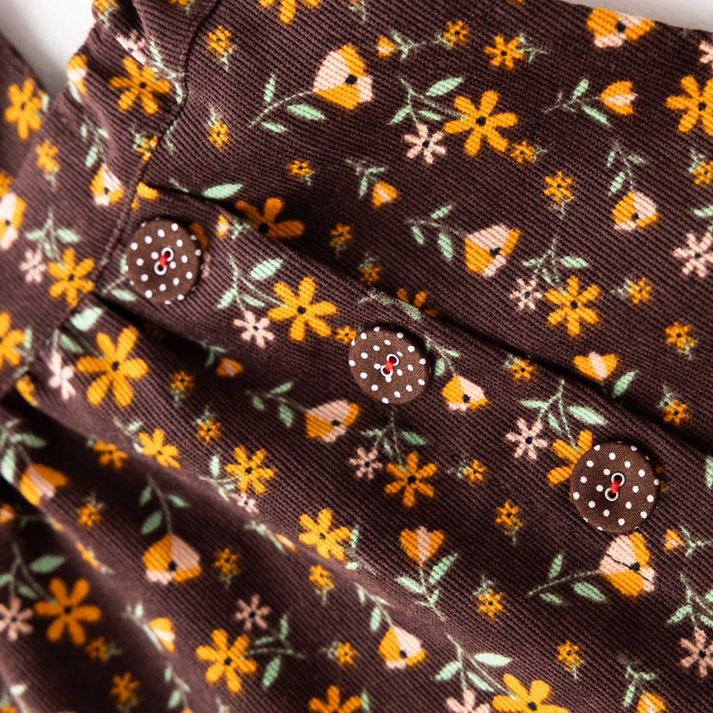 プリントジャンパースカート BROWN