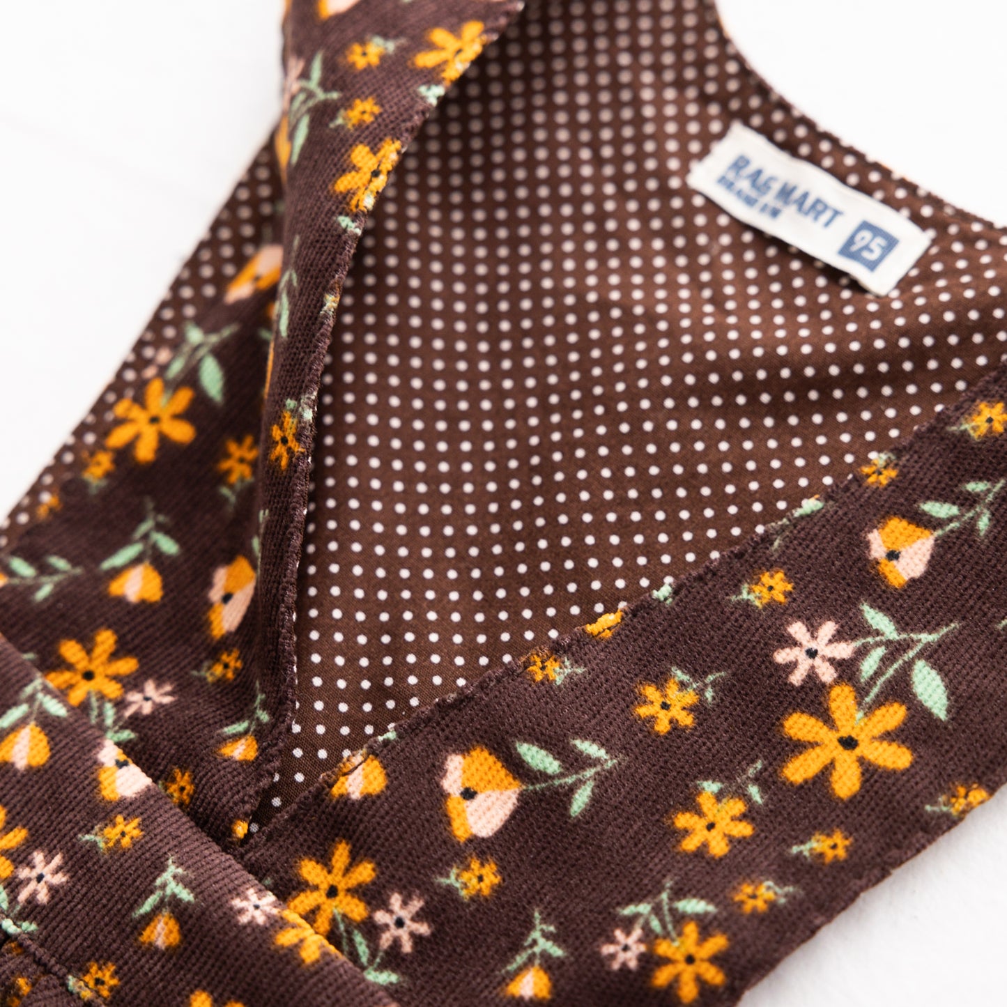 プリントジャンパースカート BROWN