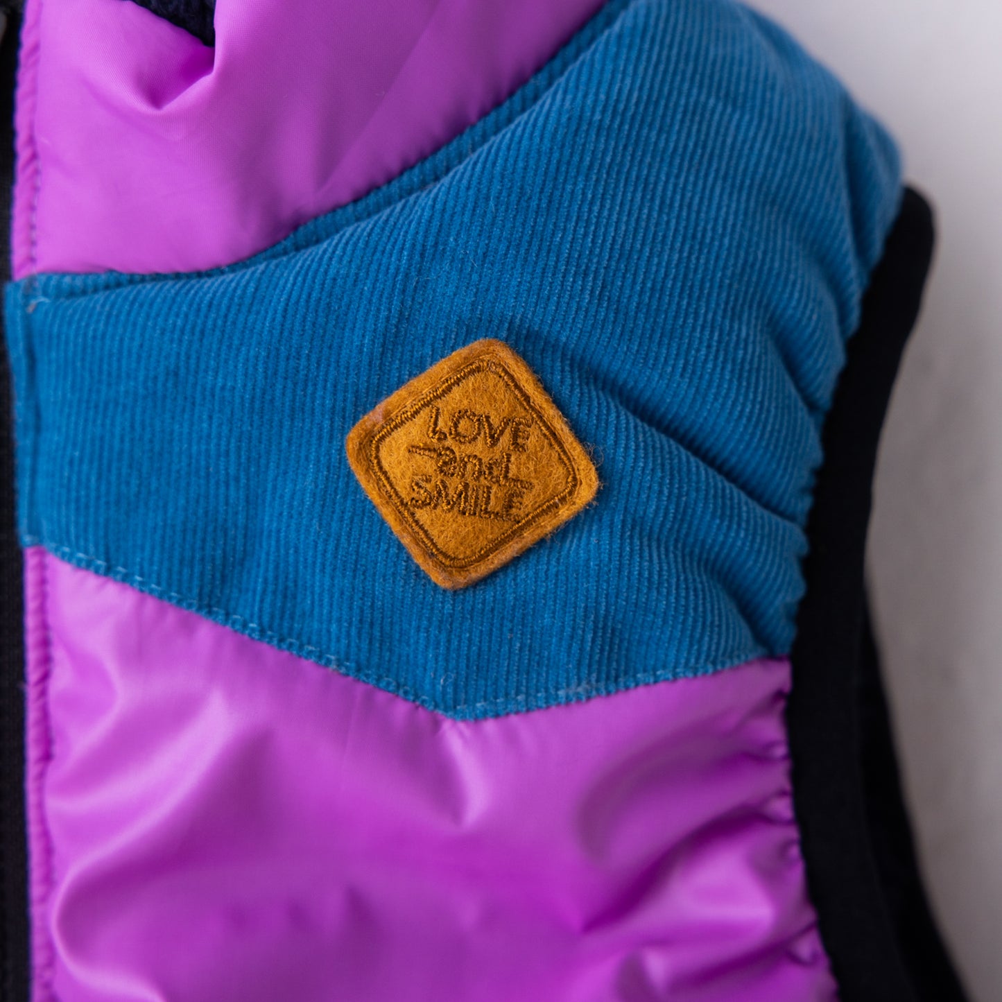 リバーシブル切り替えナイロンベスト PURPLE