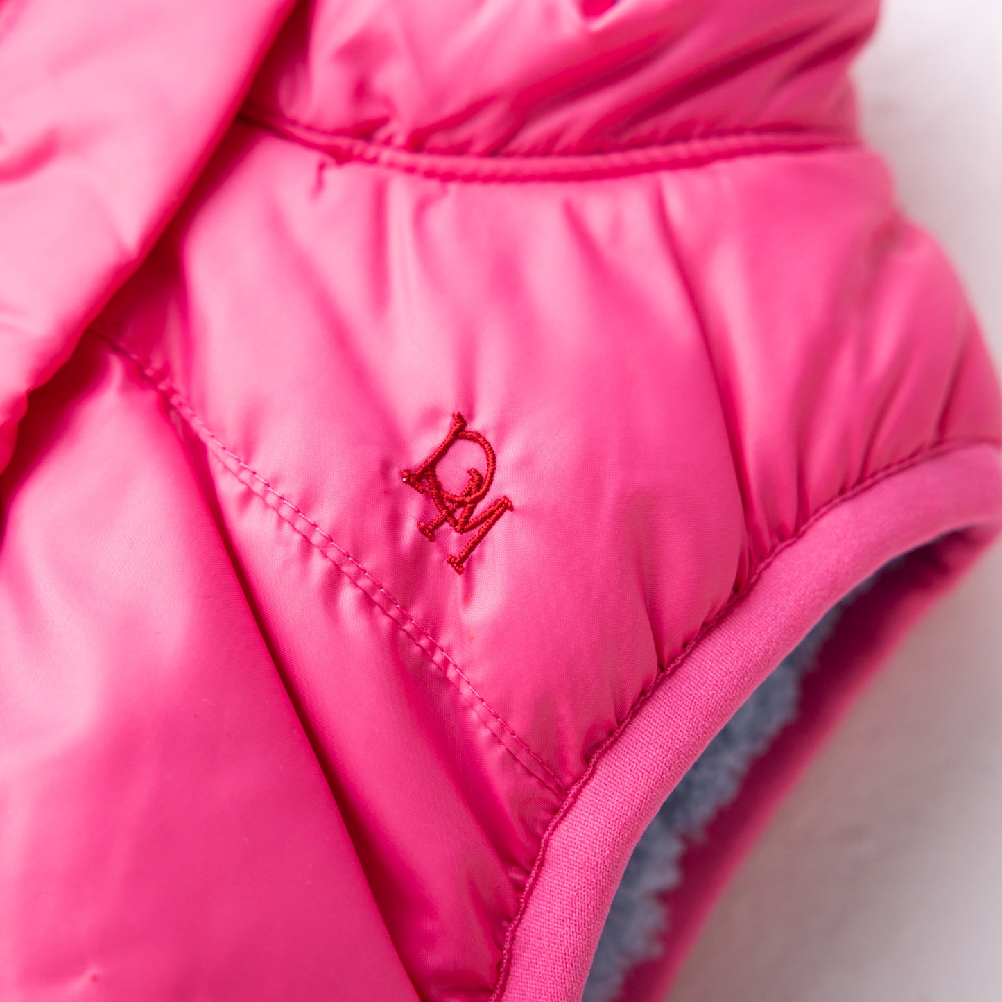 リバーシブルリボンナイロンベスト PINK