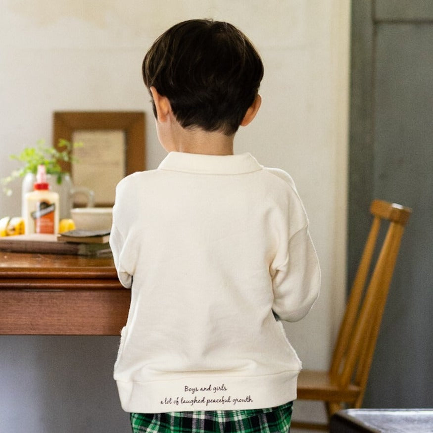 ジップアッププルオーバー IVORY