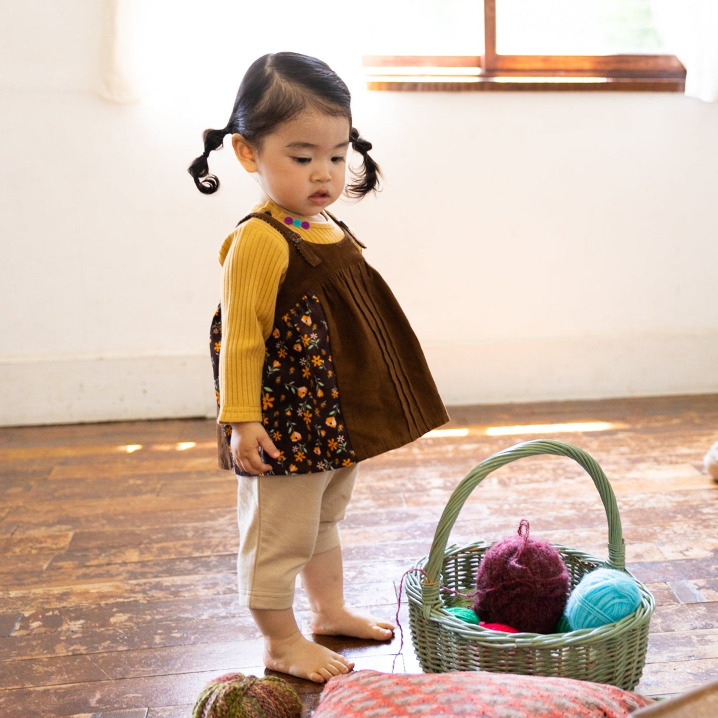 チュニックベスト&パンツセット BROWN