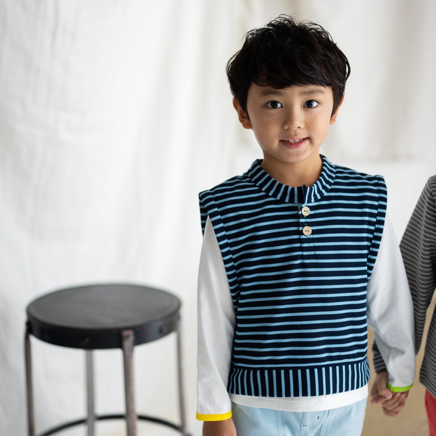 ロンT&ボーダーベストセット NAVY