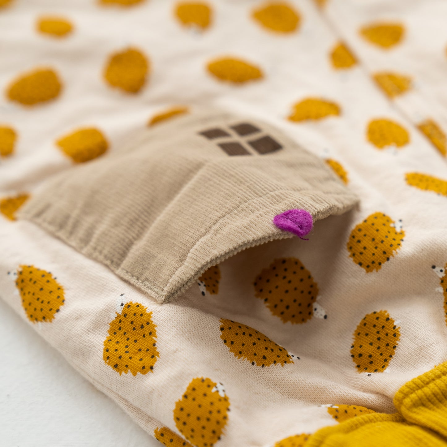 デザインプリントパンツ YELLOW