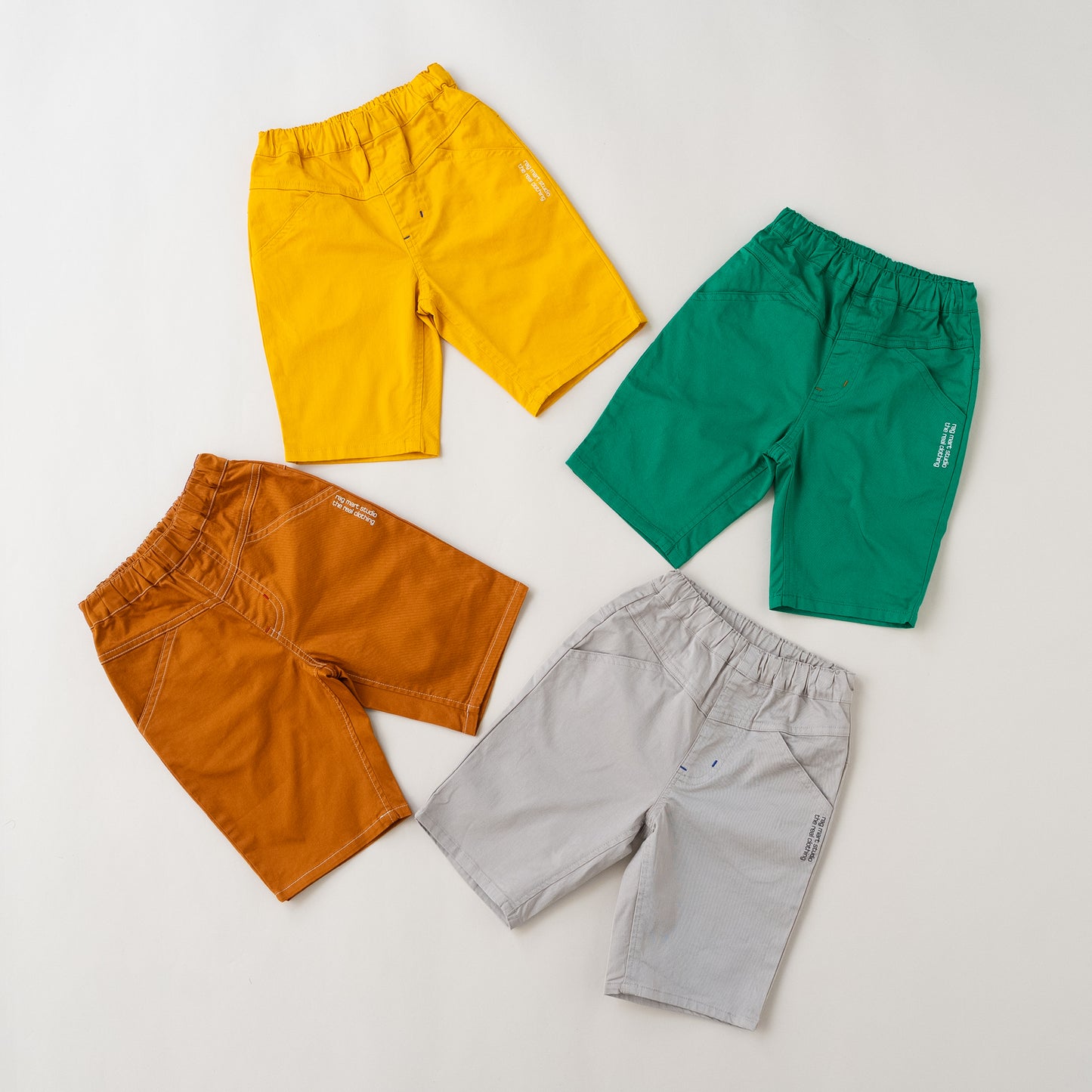 ストレッチカラーパンツ5分丈 GRAY