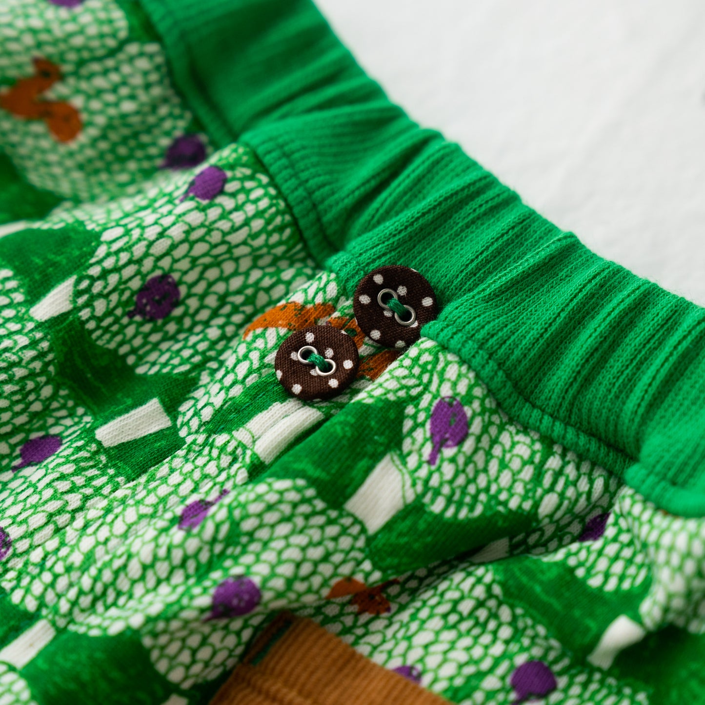 デザインプリントパンツ GREEN