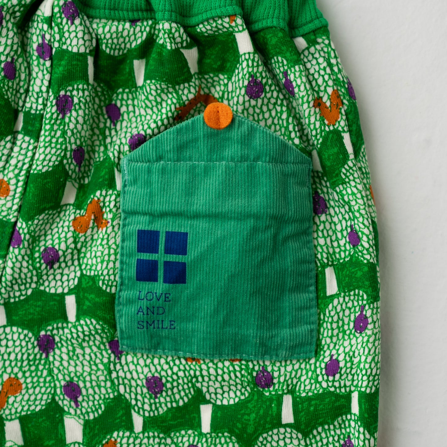 デザインプリントパンツ GREEN