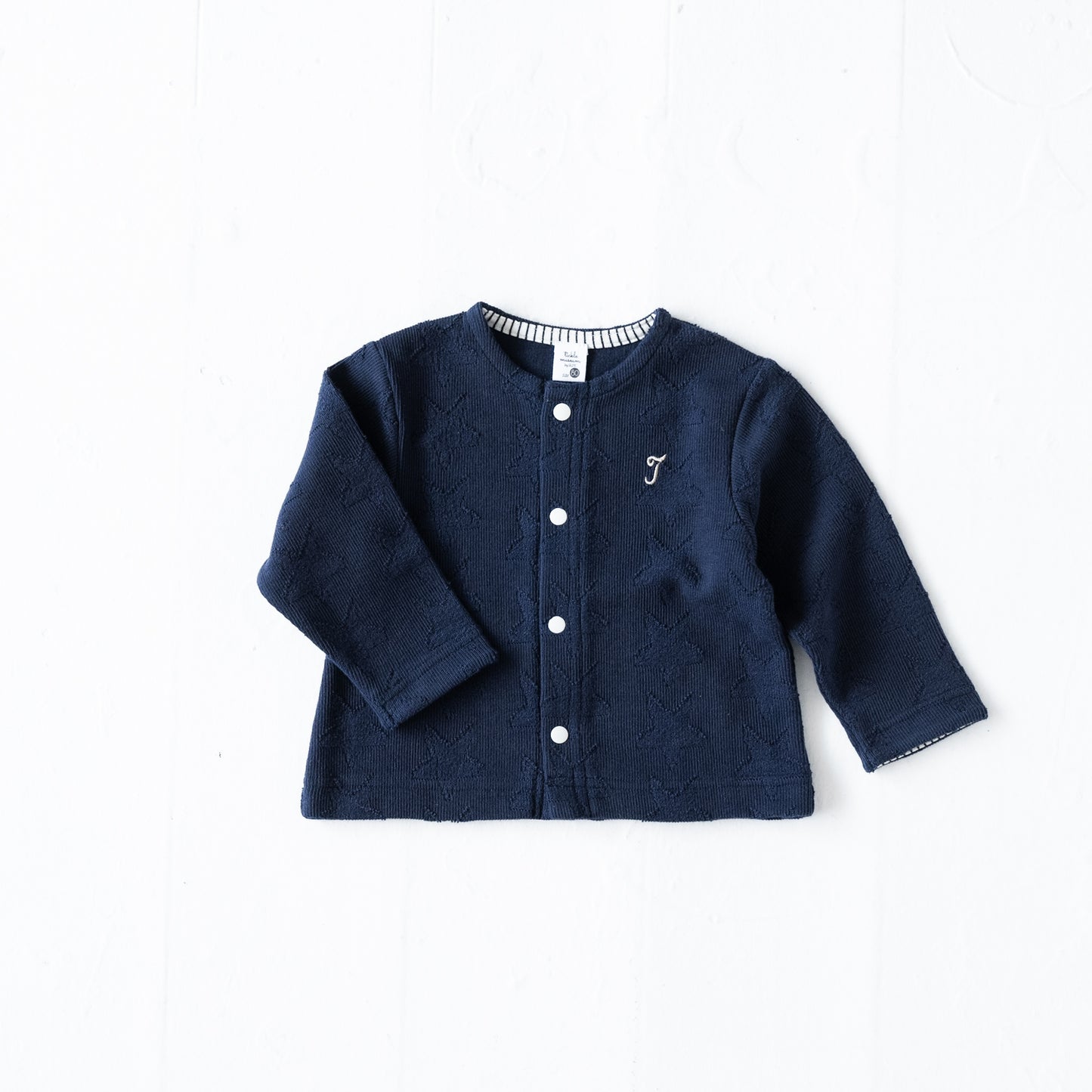 ジャガードカーディガン NAVY