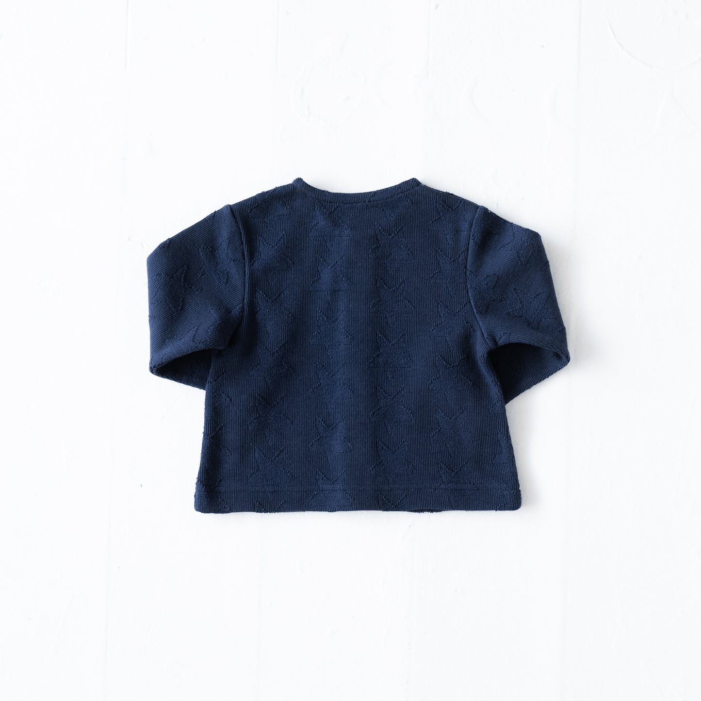 ジャガードカーディガン NAVY