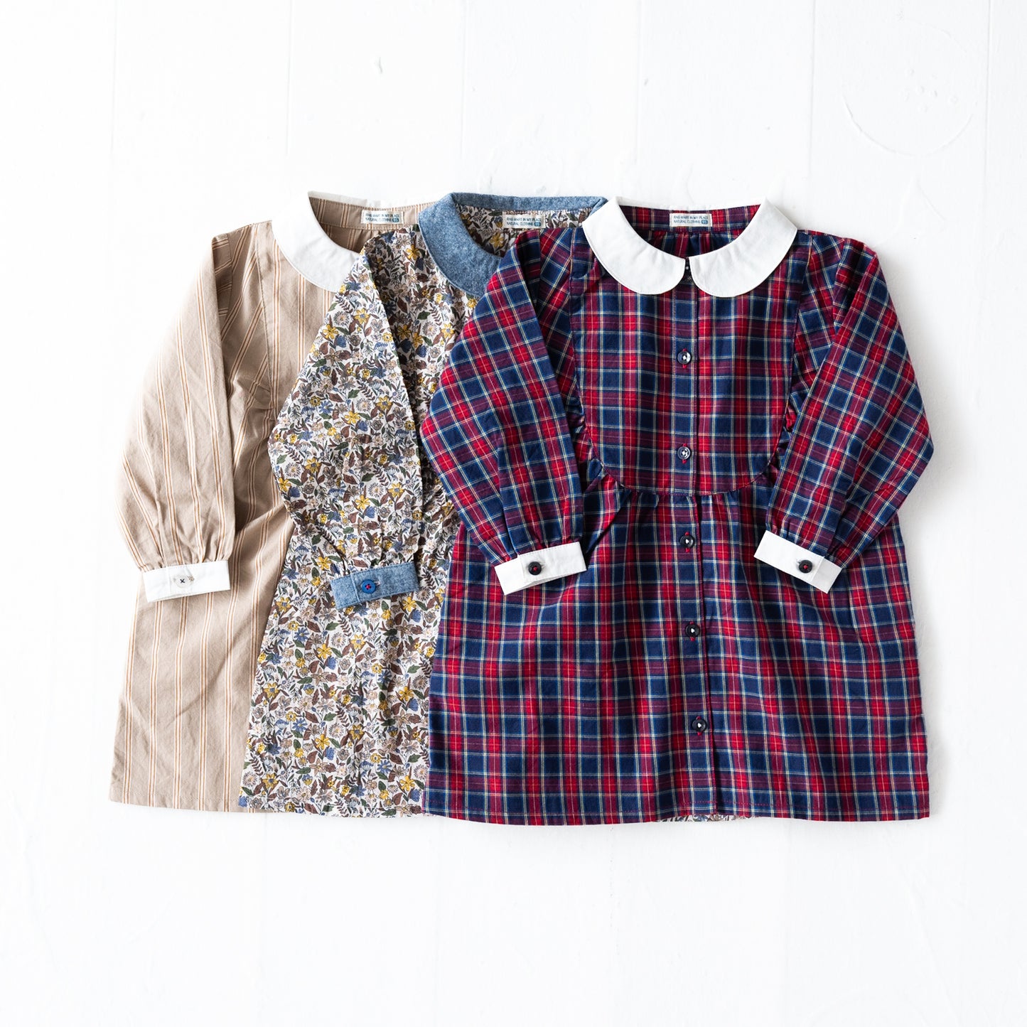 ラウンドカラーワンピース BEIGE