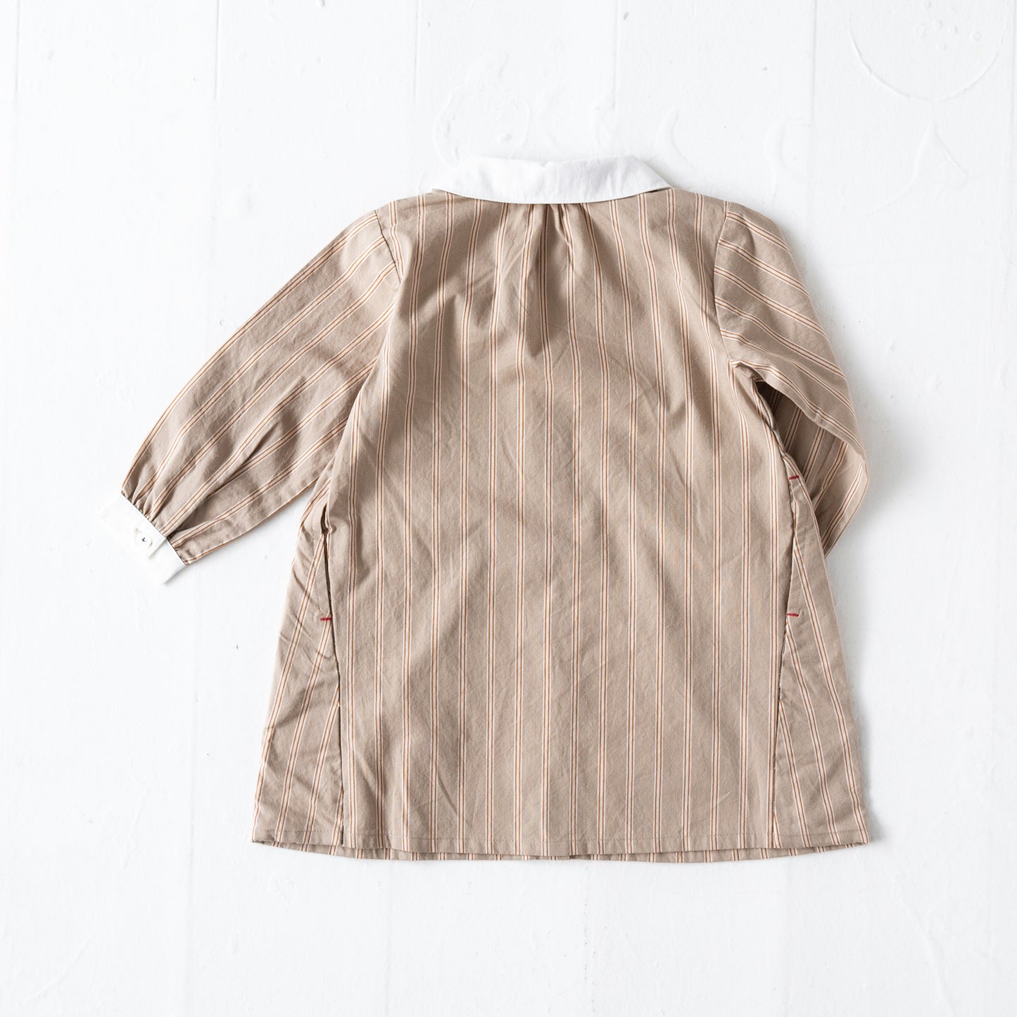 ラウンドカラーワンピース STRIPE