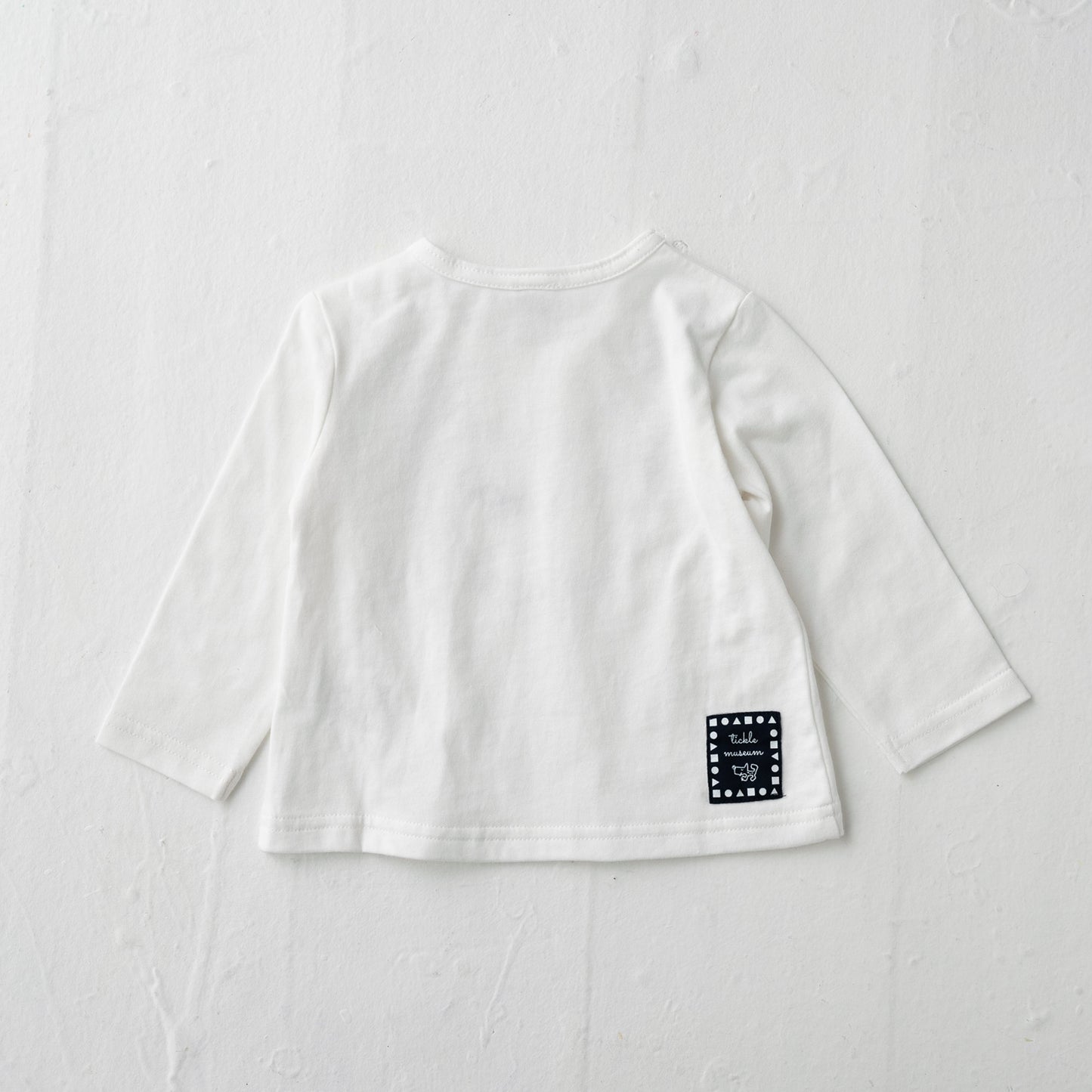 ネックレスプリントTシャツ&チュールスカート付きレギンス OFF-WHITE