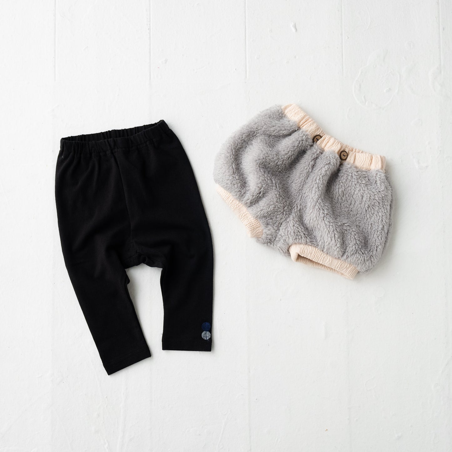 ボアパンツレイヤード風レギンス GREY