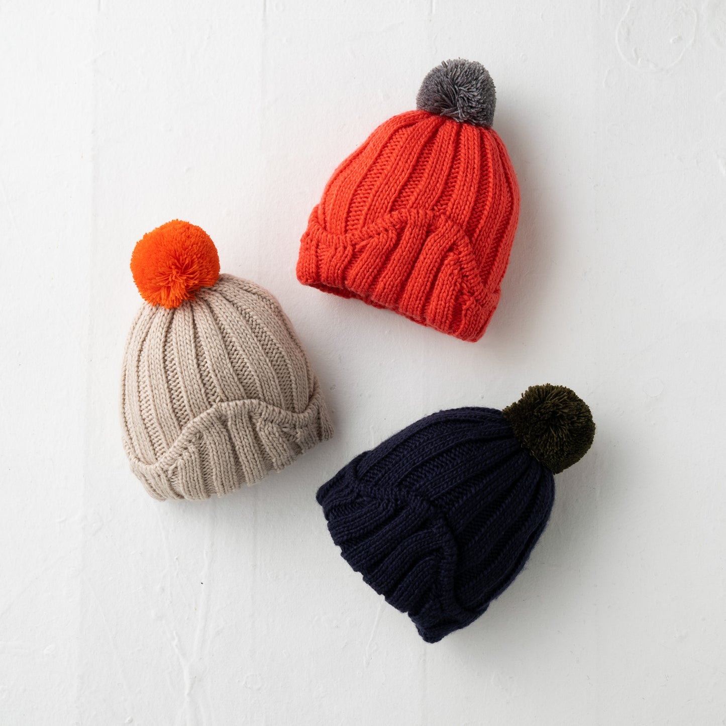 ぼん天ニットキャップ NAVY