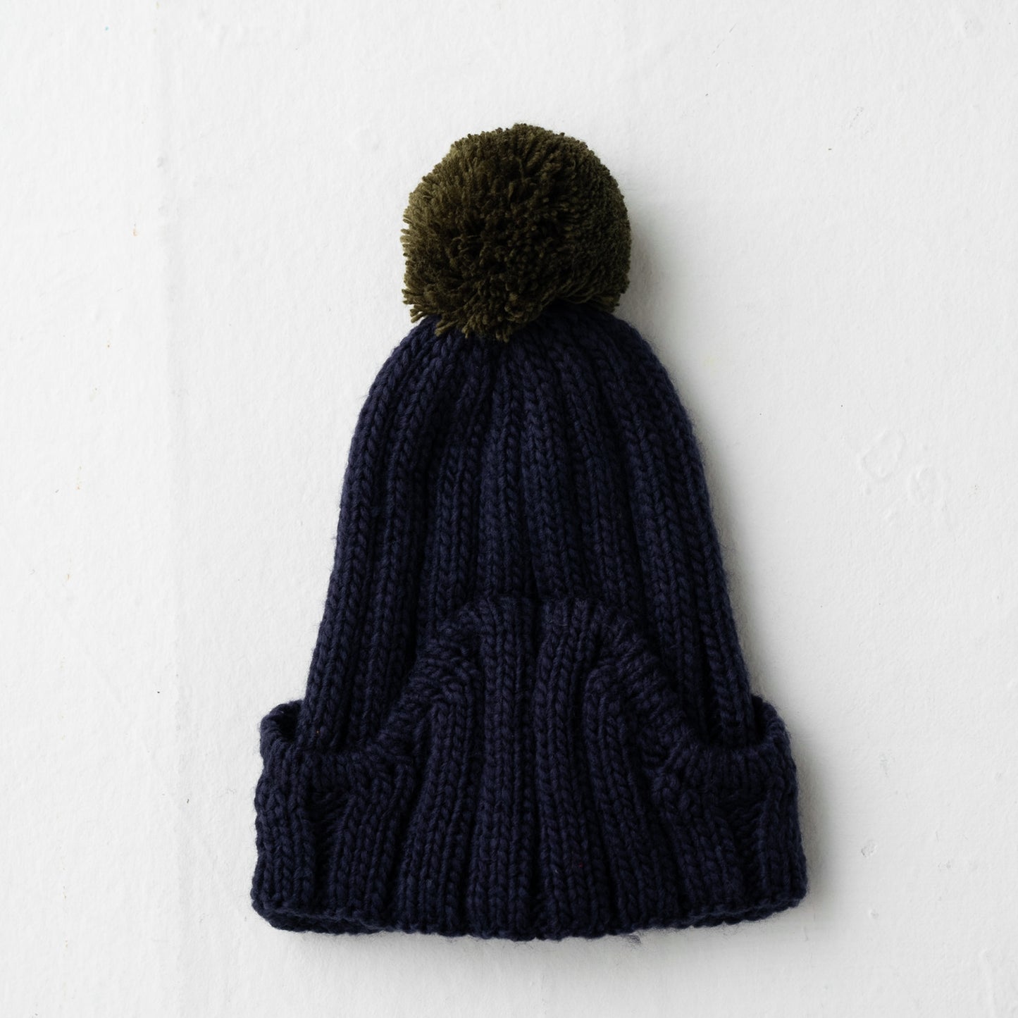 ぼん天ニットキャップ NAVY